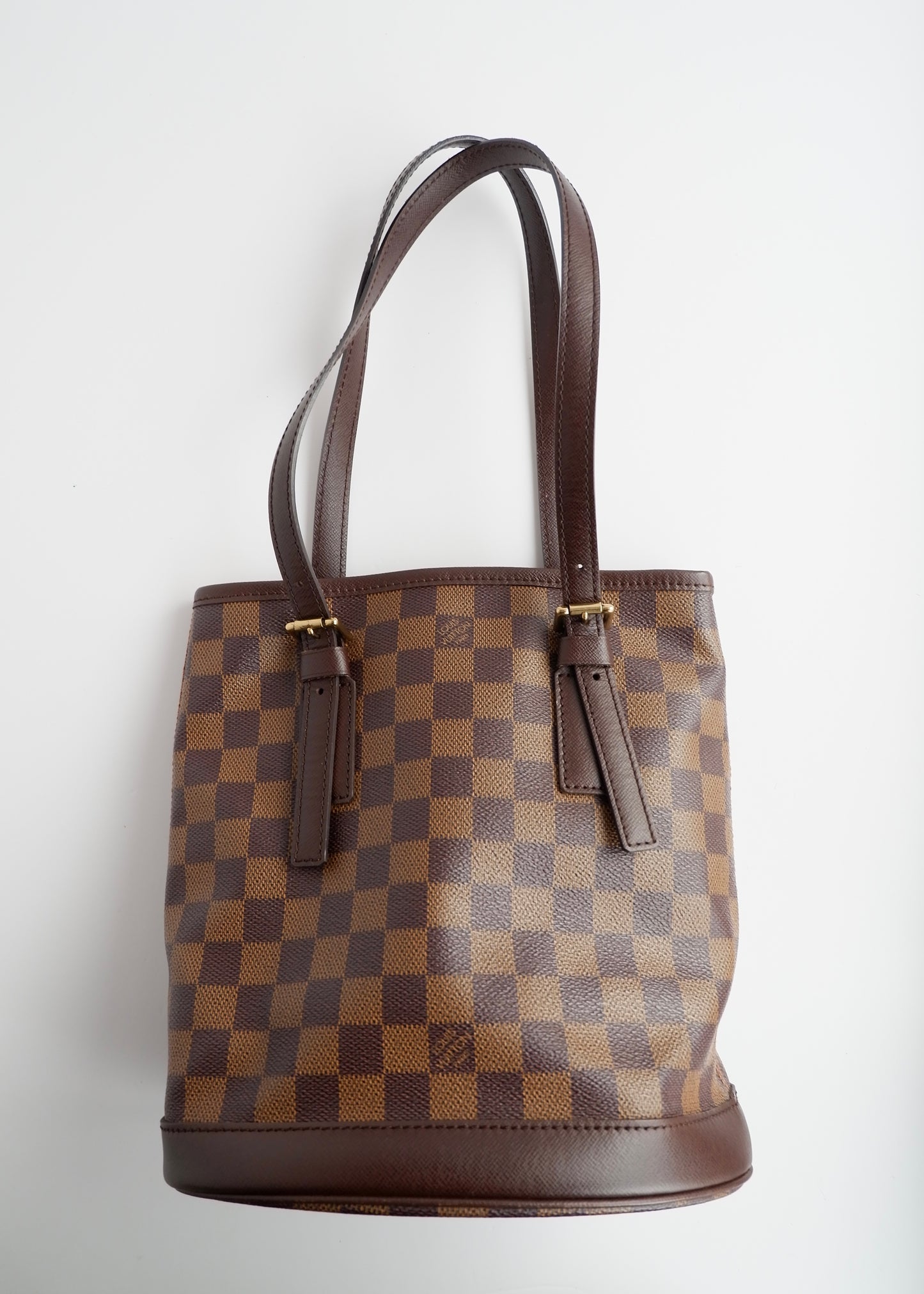 Authentic Preowned Louis Vuitton Damier Ebene Marais Bucket Bag
