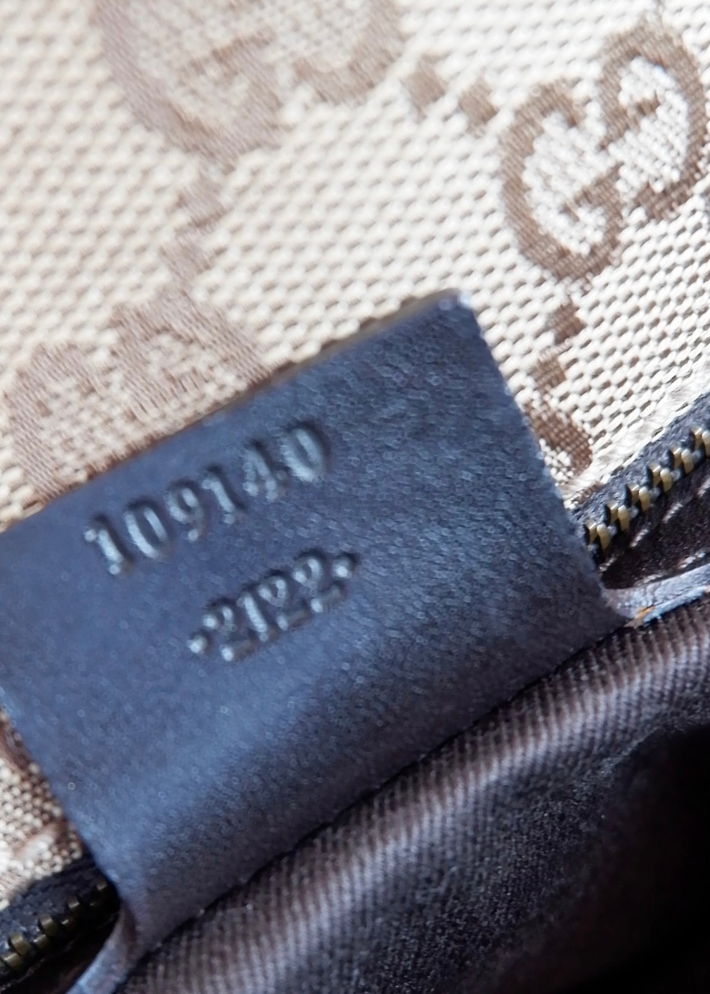 Authentic Preowned Gucci Brown GG Canvas Leather Braded Strap Tote Bag