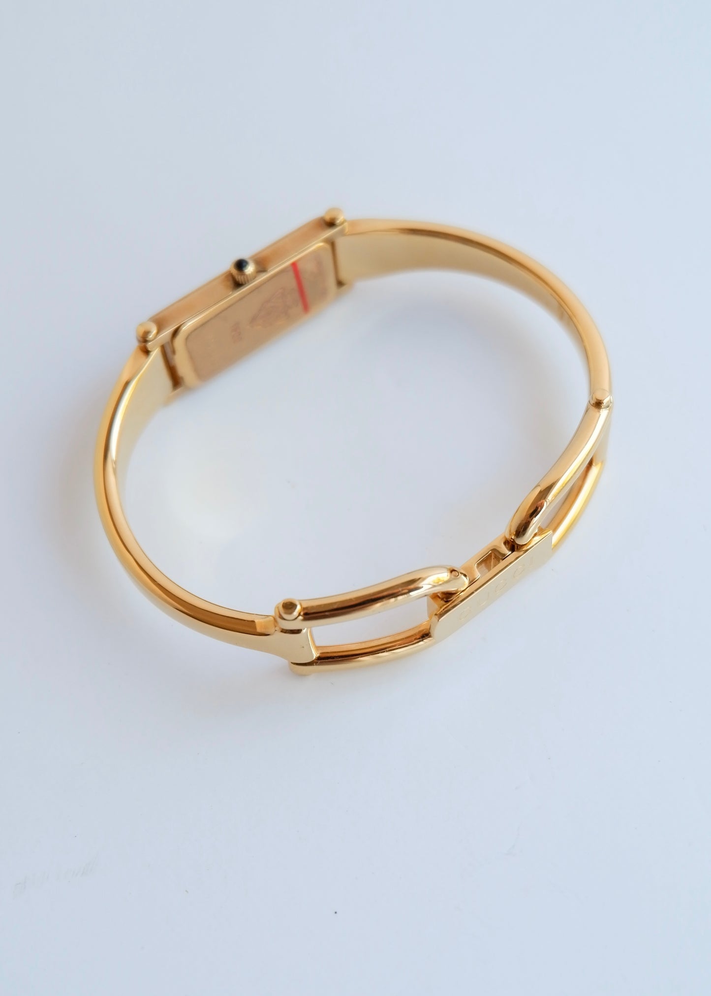 Authentic Preowned Vintage Gucci Gold Tone Horsebit Watch
