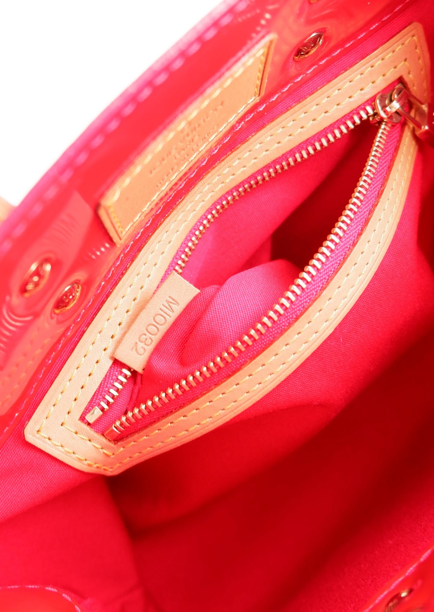 Authentic Preowned Louis Vuitton Red Vernis Reade Handbag