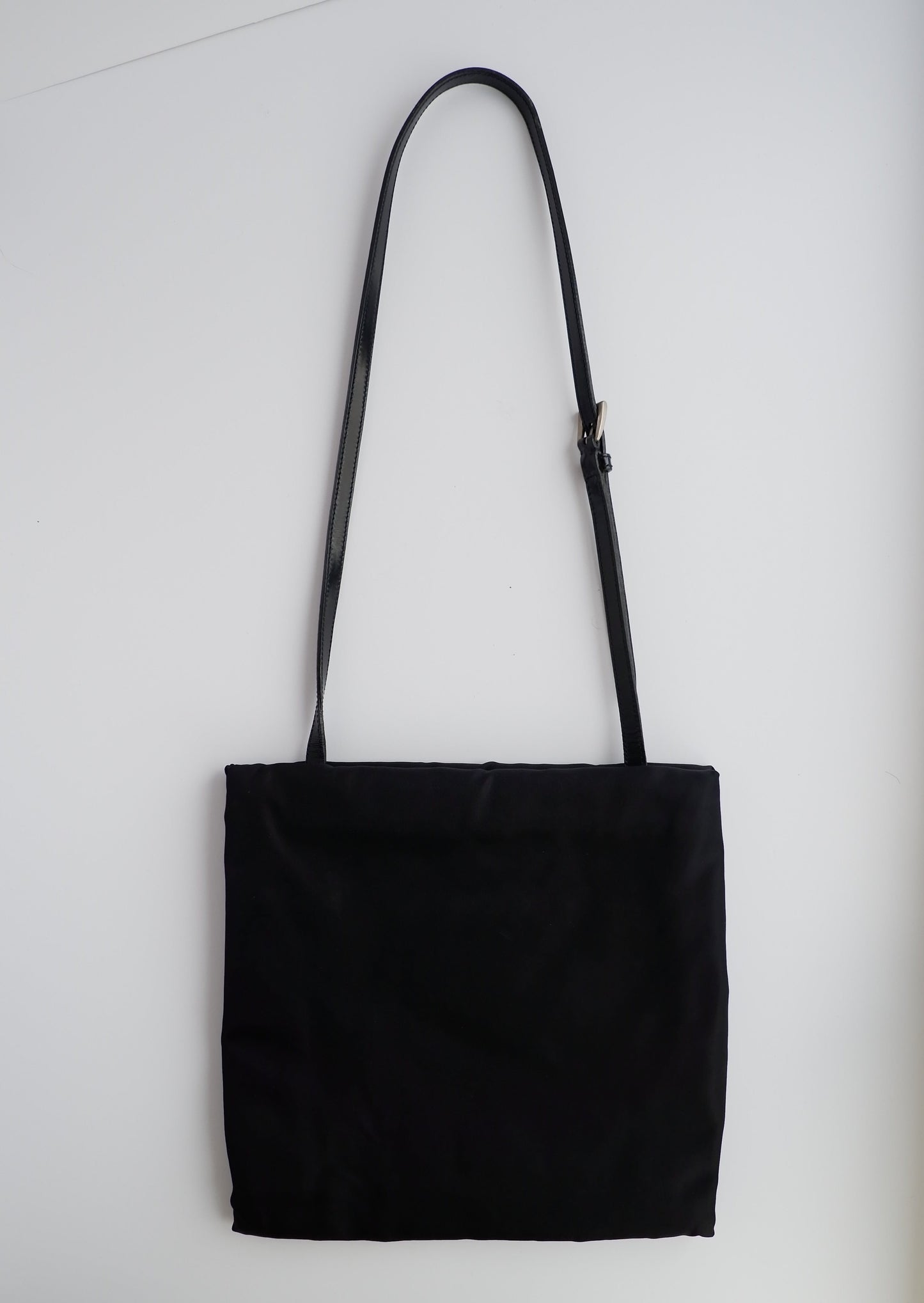 Authentic Preowned Prada Black Nylon/ Leather Long Strap Shoulder Bag