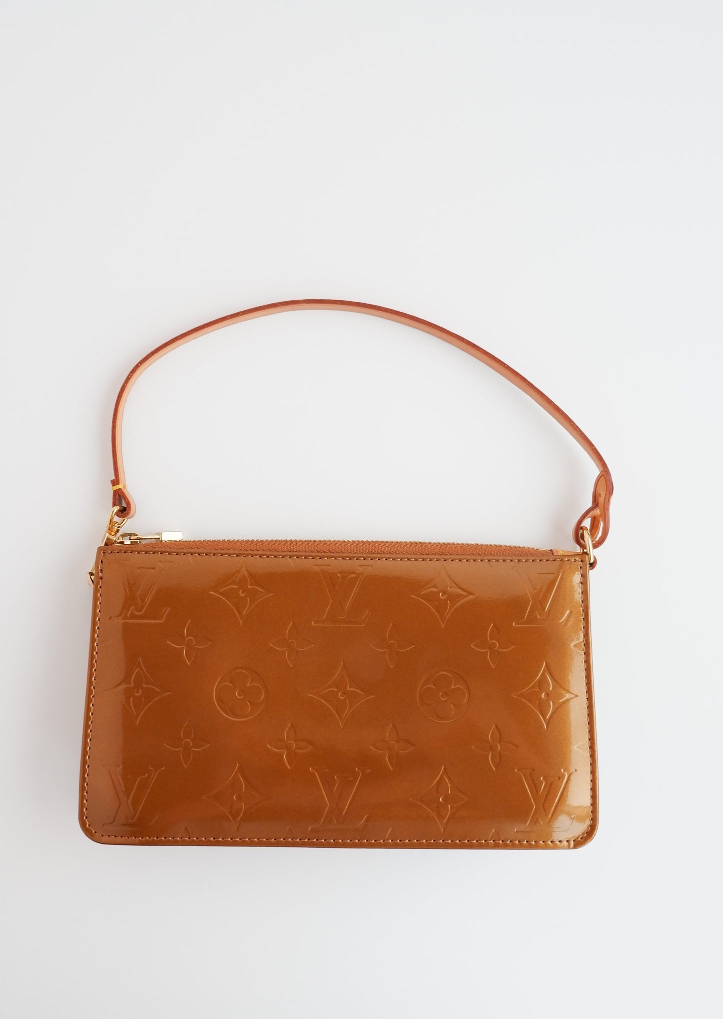 Authentic Preowned Louis Vuitton Gold Monogram Vernis Lexington Pochette