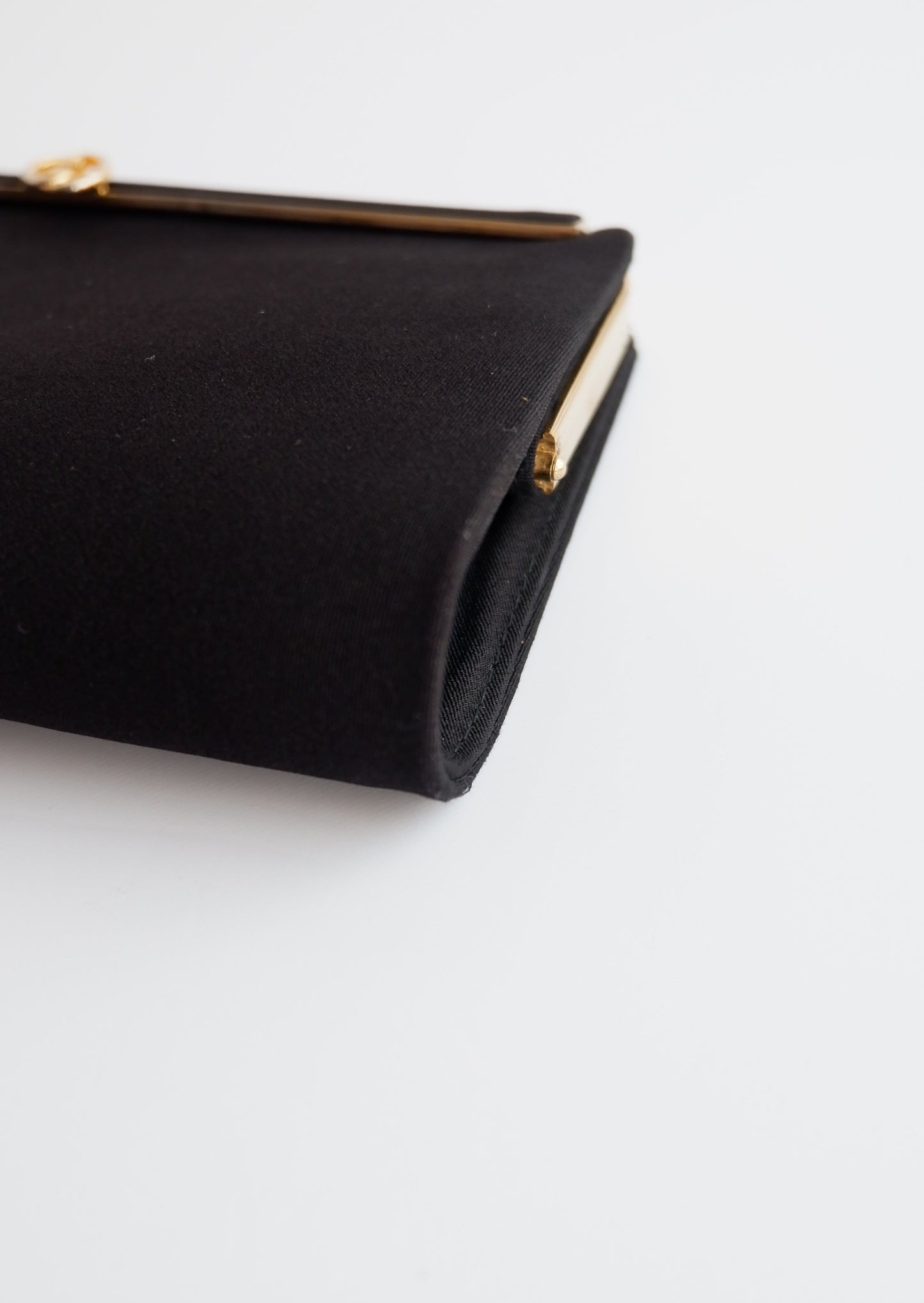 Authentic Preowned Vintage Gucci Black Fabric Clutch