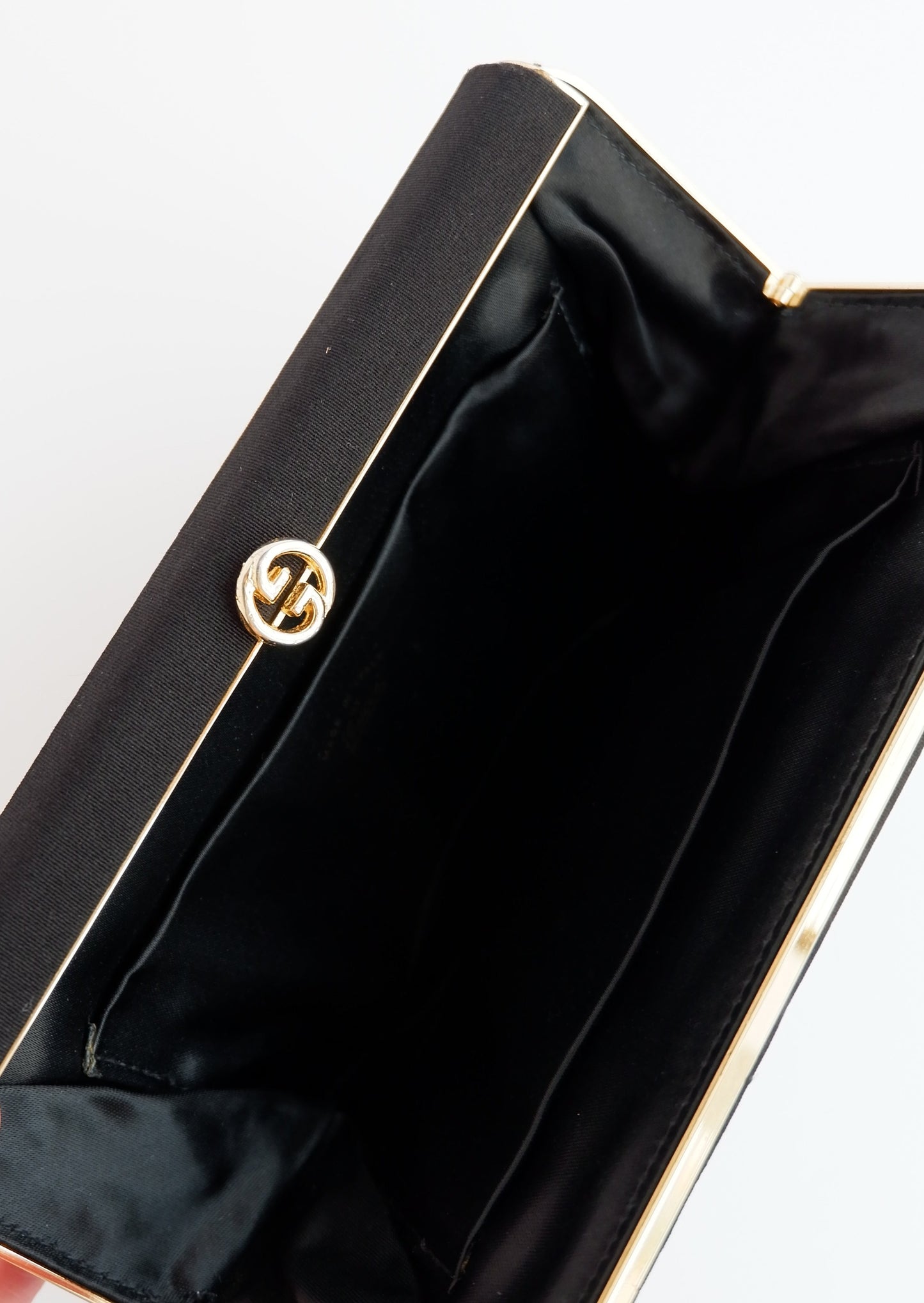 Authentic Preowned Vintage Gucci Black Fabric Clutch