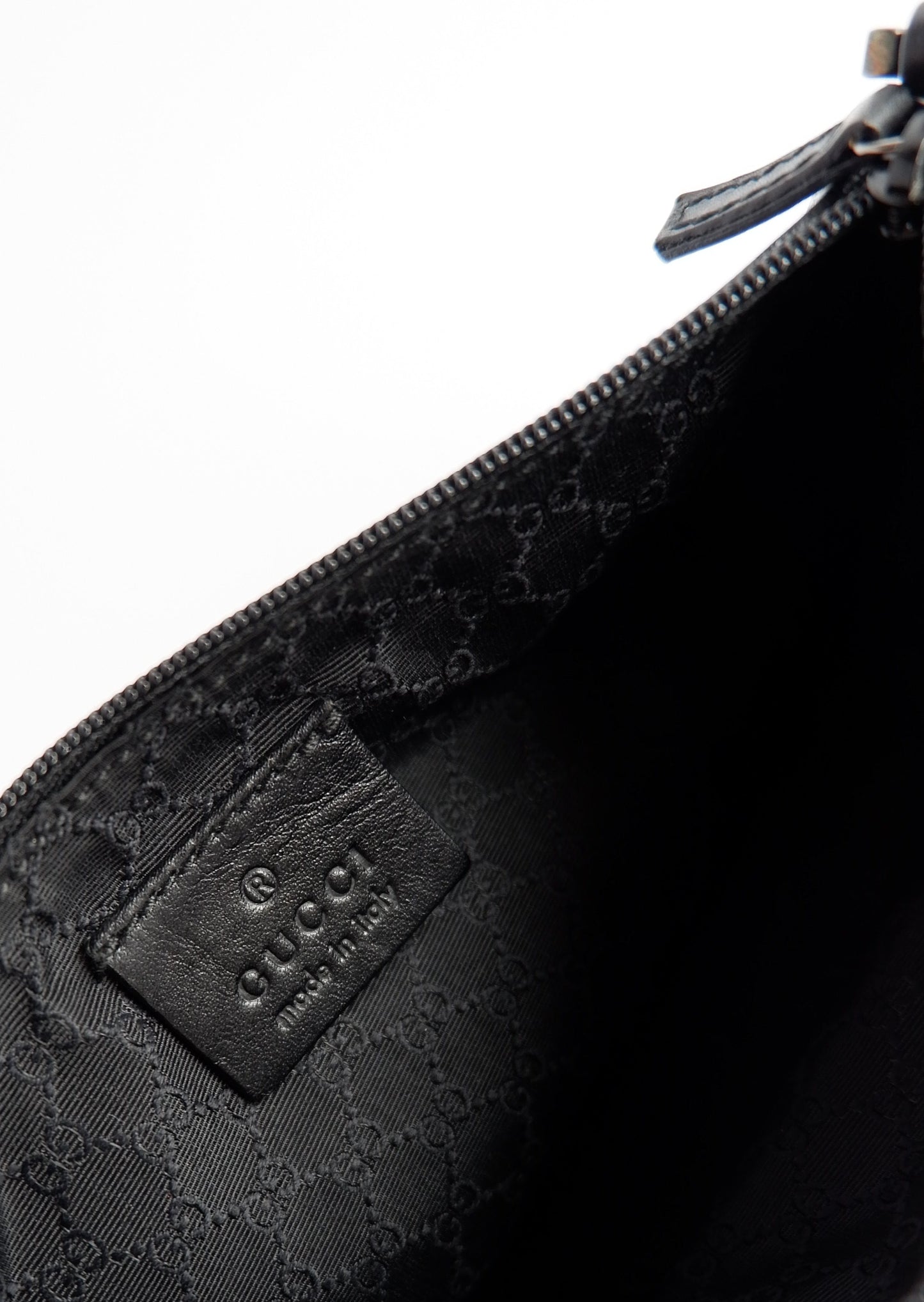 Authentic Preowned Gucci Black Denim / Leather Micro Shoulder Bag