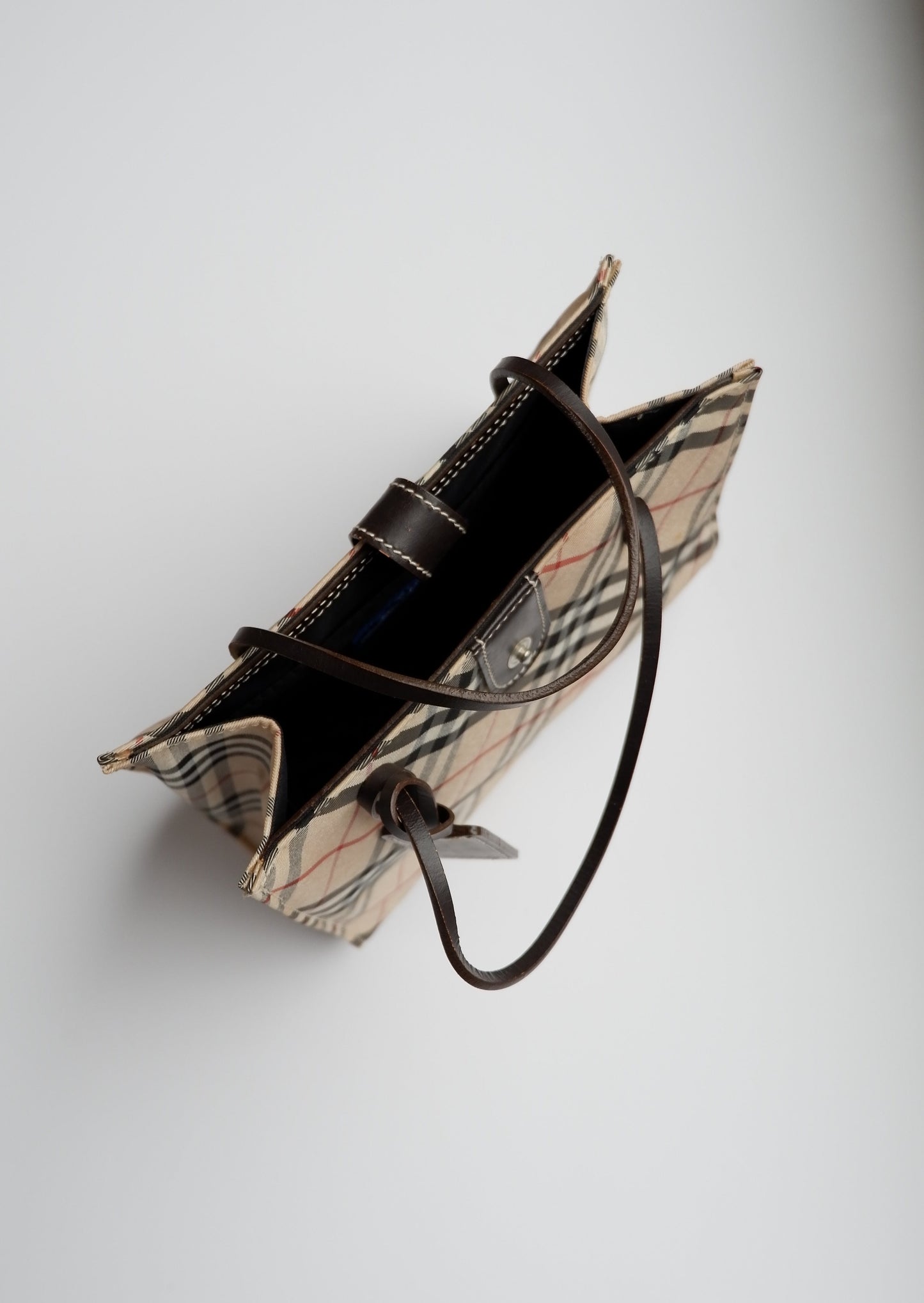 Authentic Preowned Burberry Vintage Check Top Handle Mirco Tote