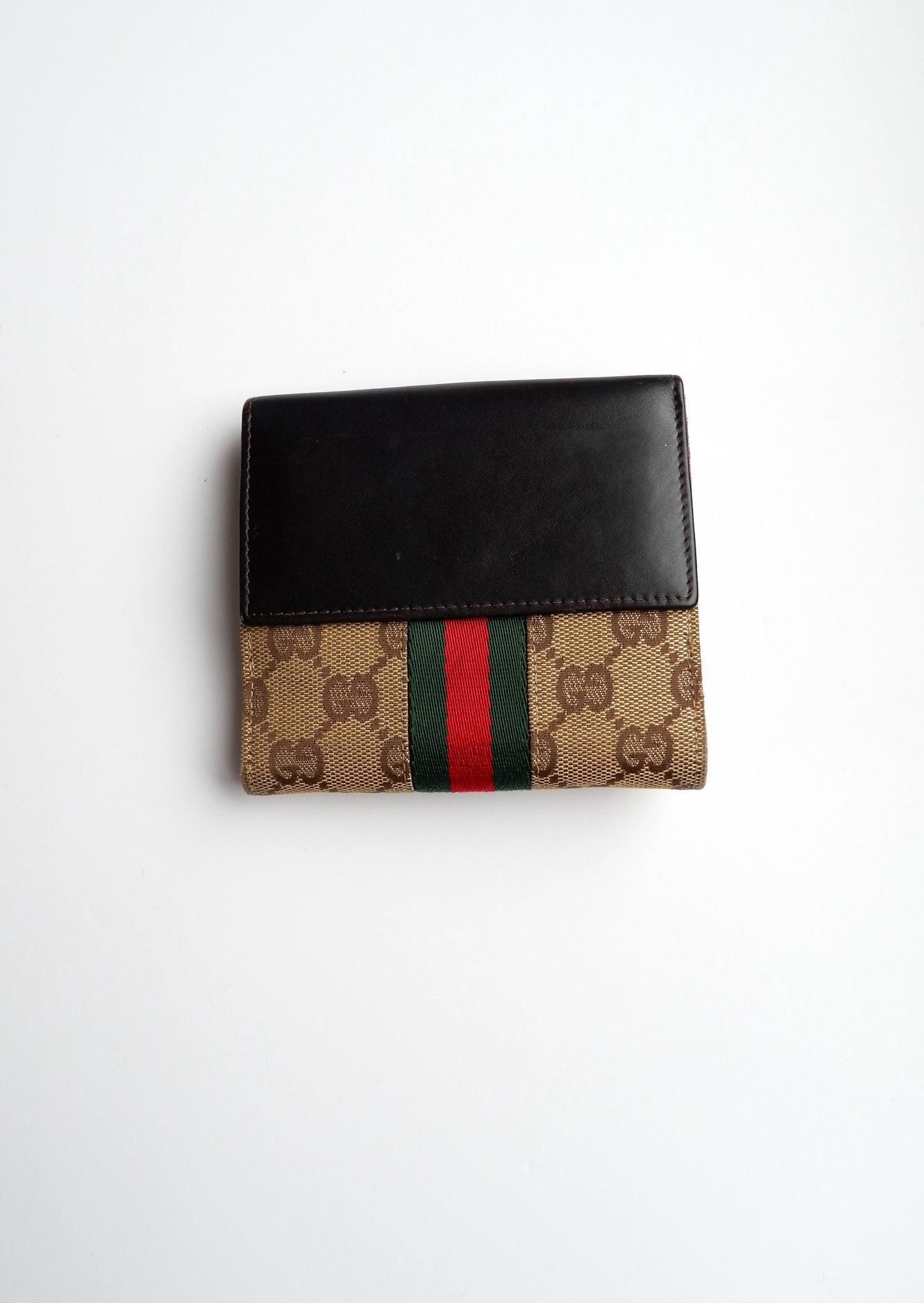 Authentic Preowned Gucci Cherie Line Horsebit Square Bi-Fold Wallet