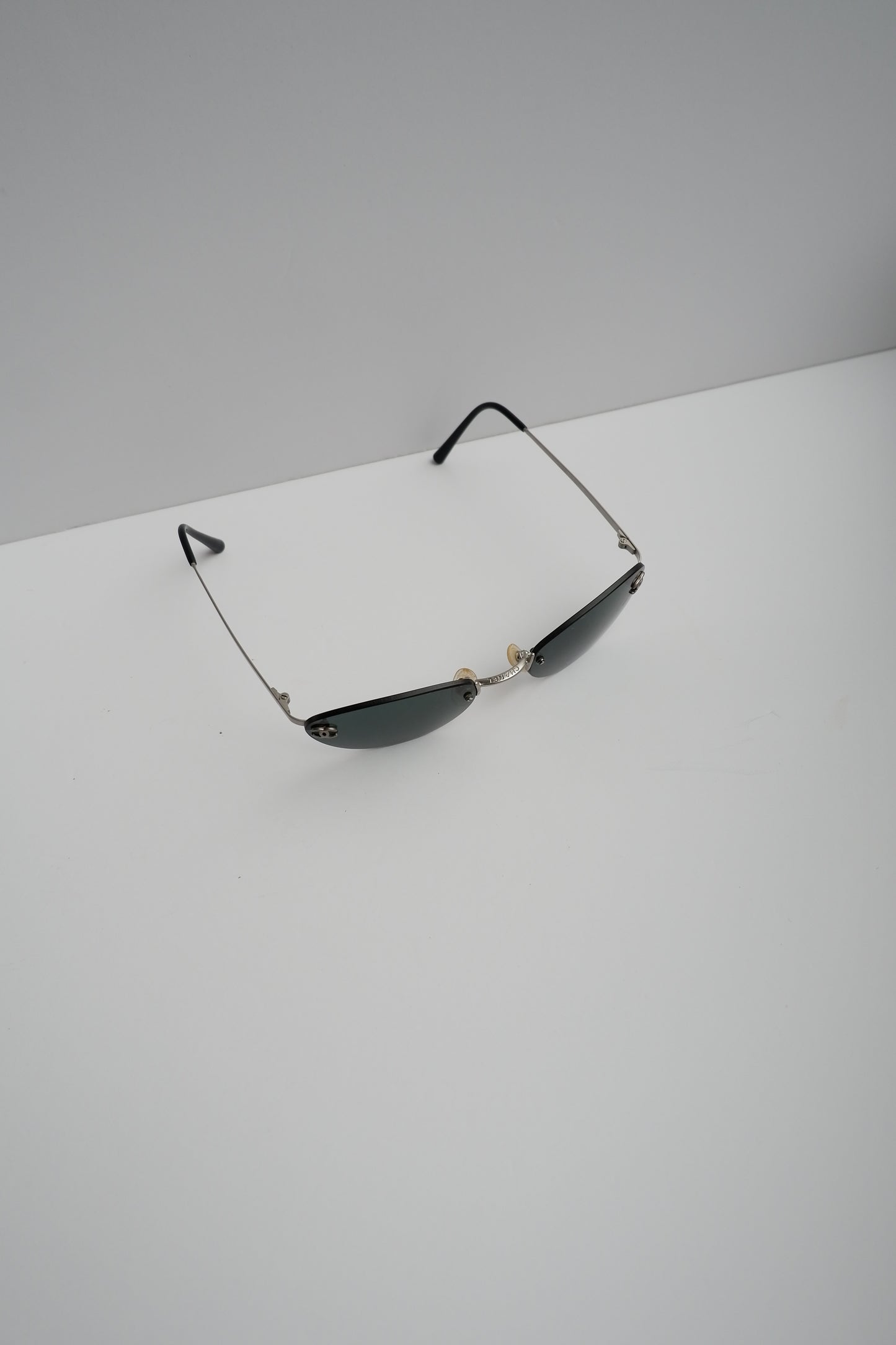 Authentic Preowned Vintage Chanel Cat Eye Metal Frame Sunglasses