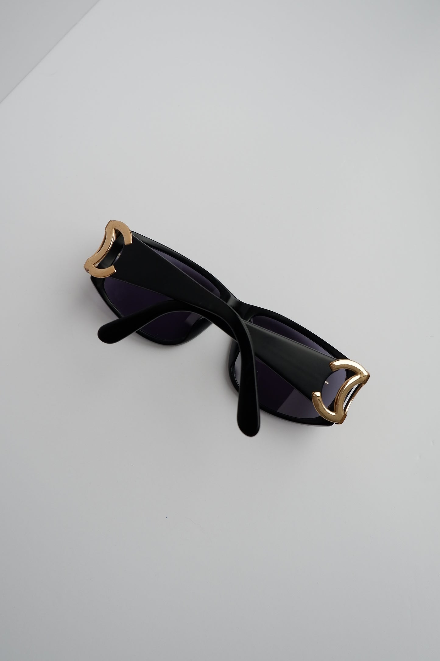 Authentic Preowned Vintage Chanel Black CC Logo Square Frame Sunglasses