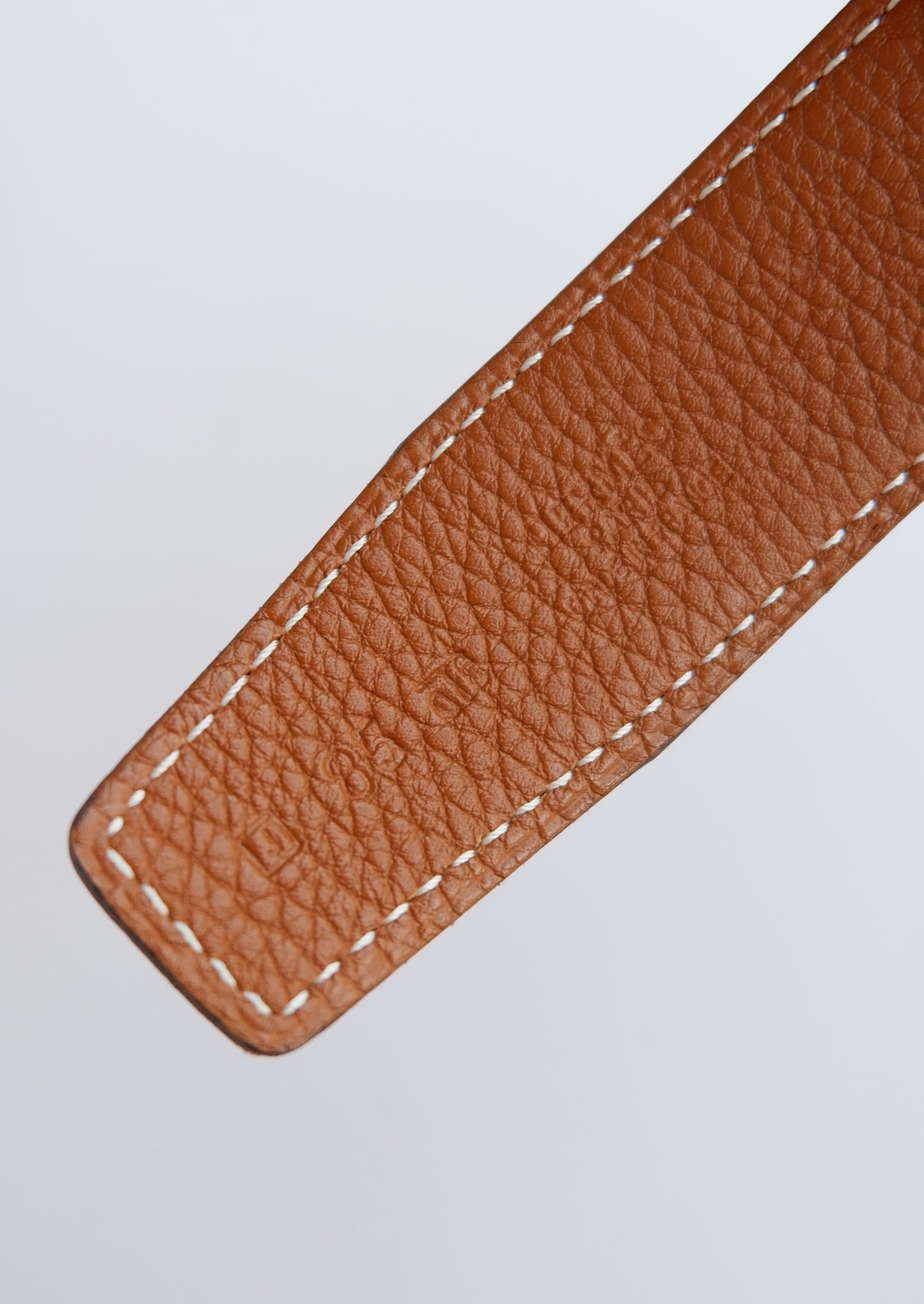 Authentic Preowned Hermes Black/Brown Constance Leather Reversible H Belt SHW - 85