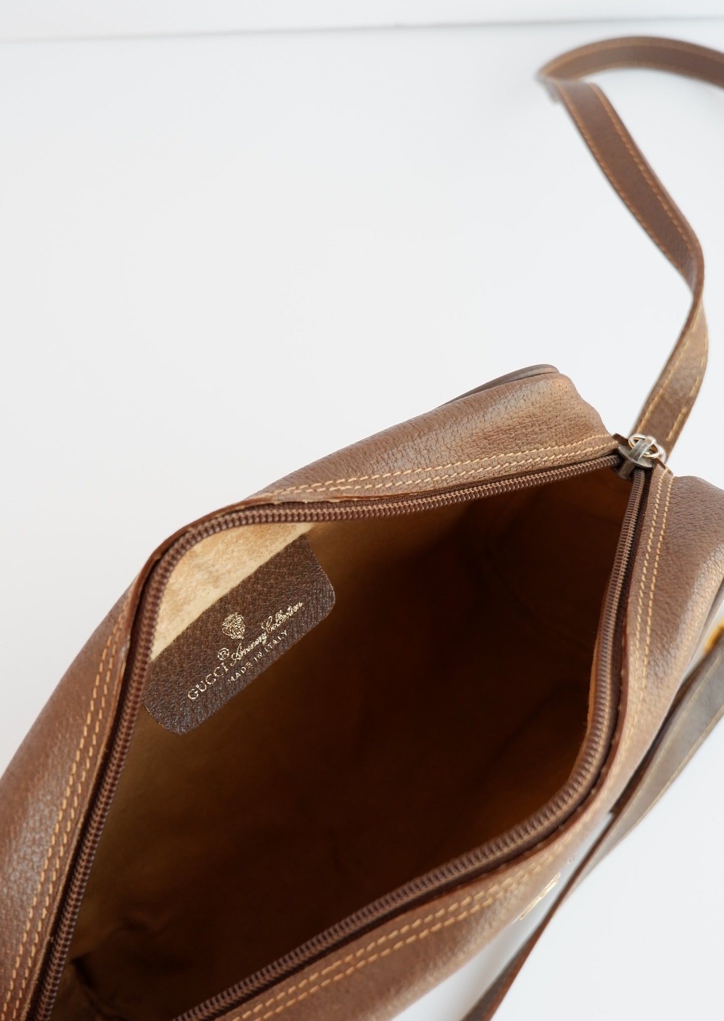 Authentic Preowned Vintage Gucci GG Canvas Crossbody Bag