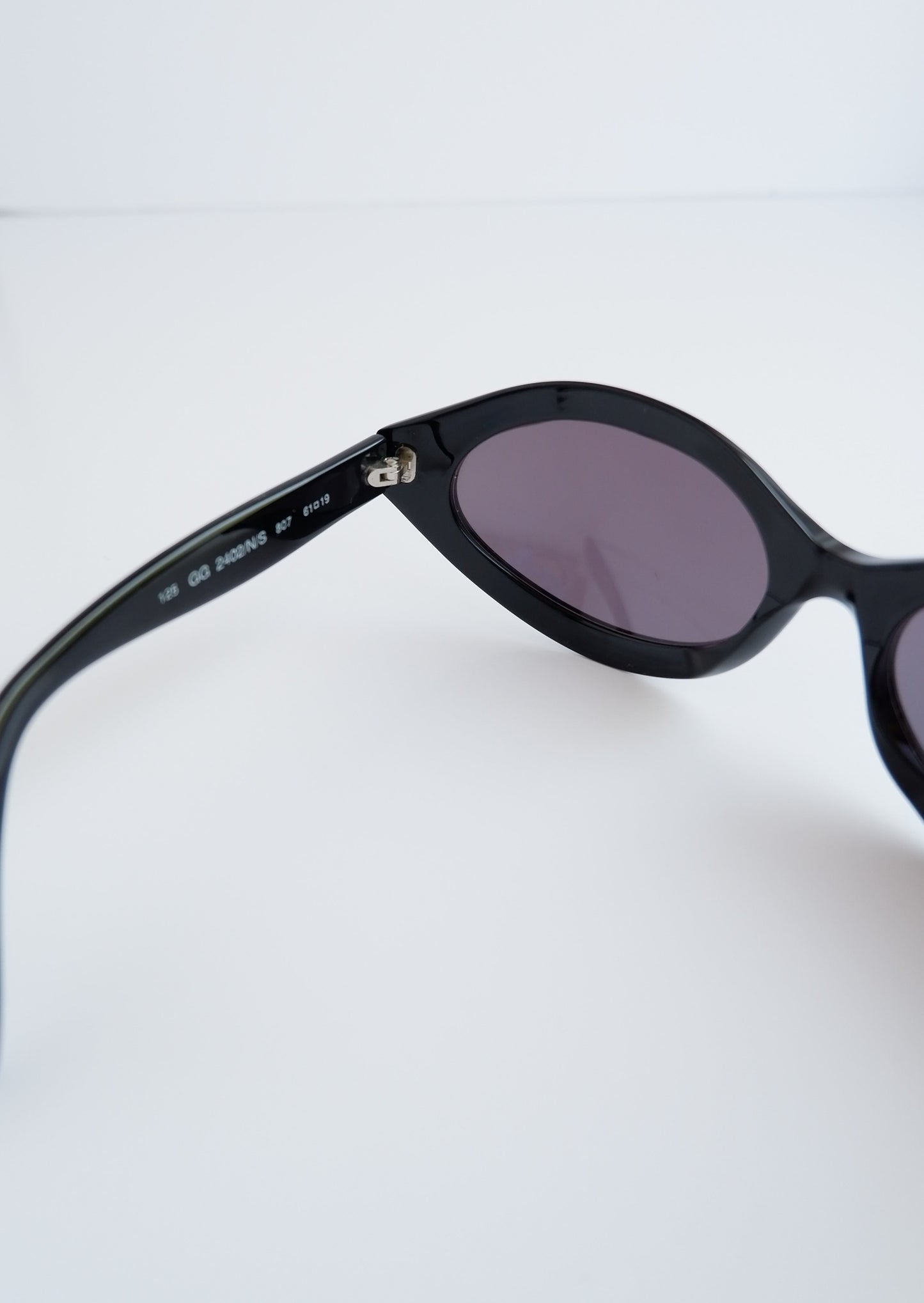 Authentic Preowned Vintage Gucci Black Round Frame Sunglasses