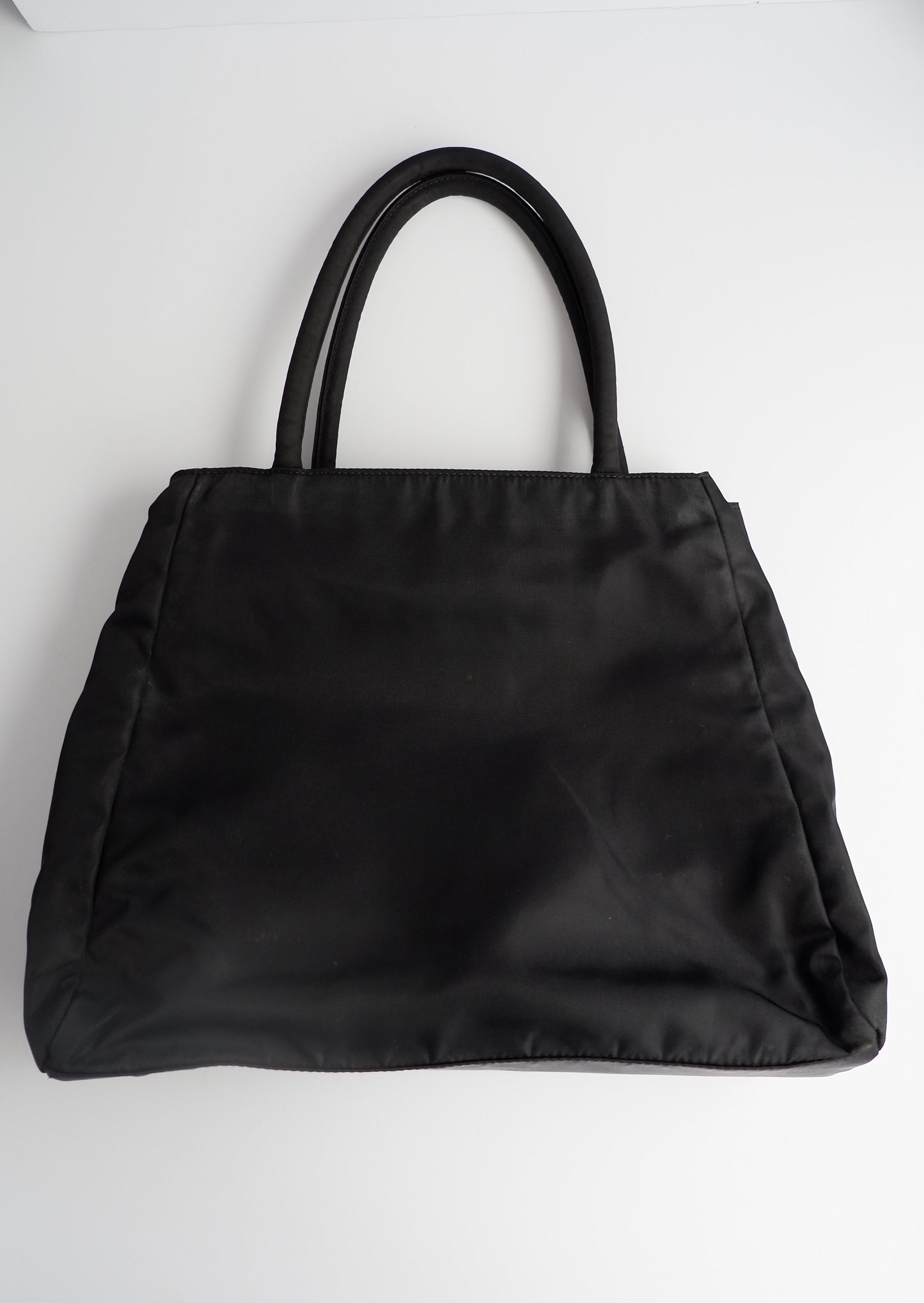 Authentic Preowned Vintage Prada Black Nylon Top Handle Tote