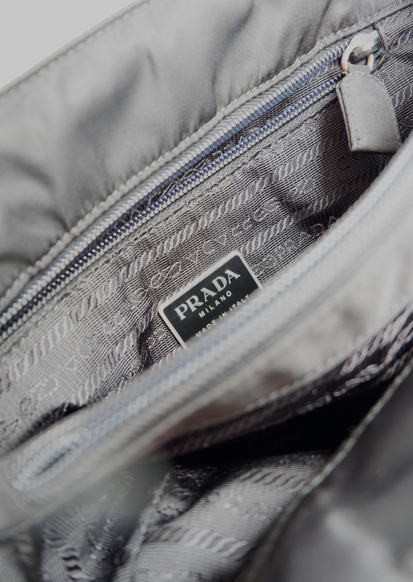 Authentic Preowned Vintage Prada Black Nylon Top Handle Tote