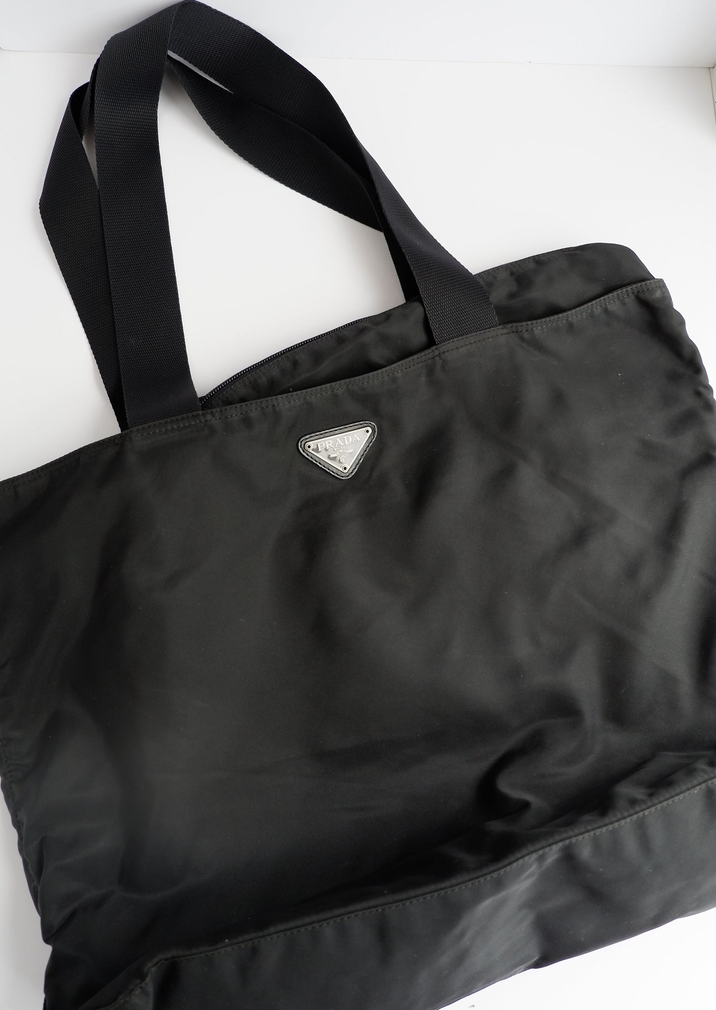 Authentic Preowned Prada Black Nylon Large Tote Bag