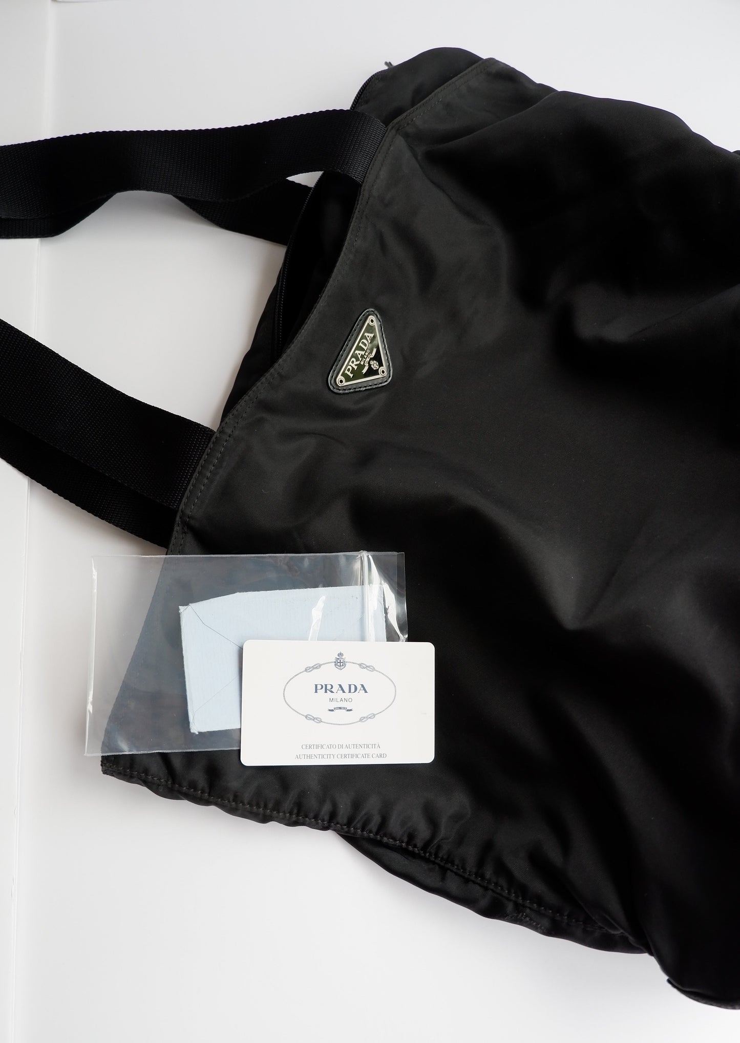 Authentic Preowned Prada Black Nylon Large Tote Bag