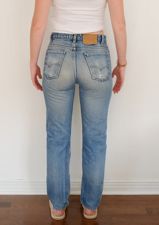 Levis Vintage 505 Medium Light Wash Jeans - 30