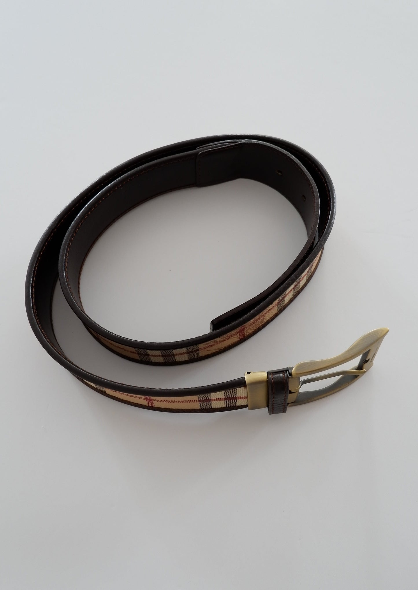 Authentic Preowned Burberry Nova Check Coated Canvas Belt - 105/42