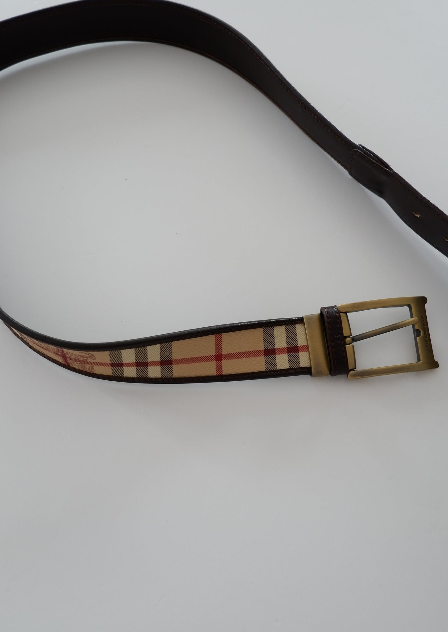 Authentic Preowned Burberry Nova Check Coated Canvas Belt - 105/42