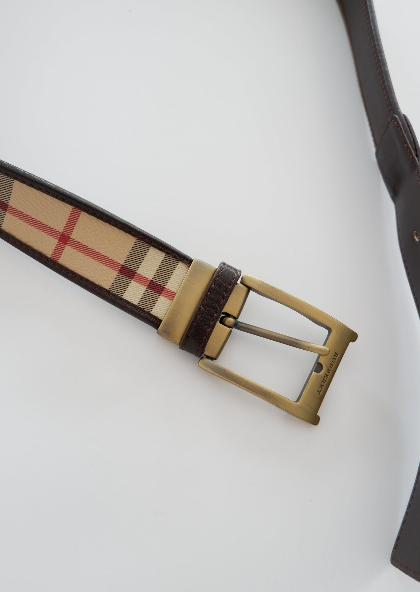 Authentic Preowned Burberry Nova Check Coated Canvas Belt - 105/42