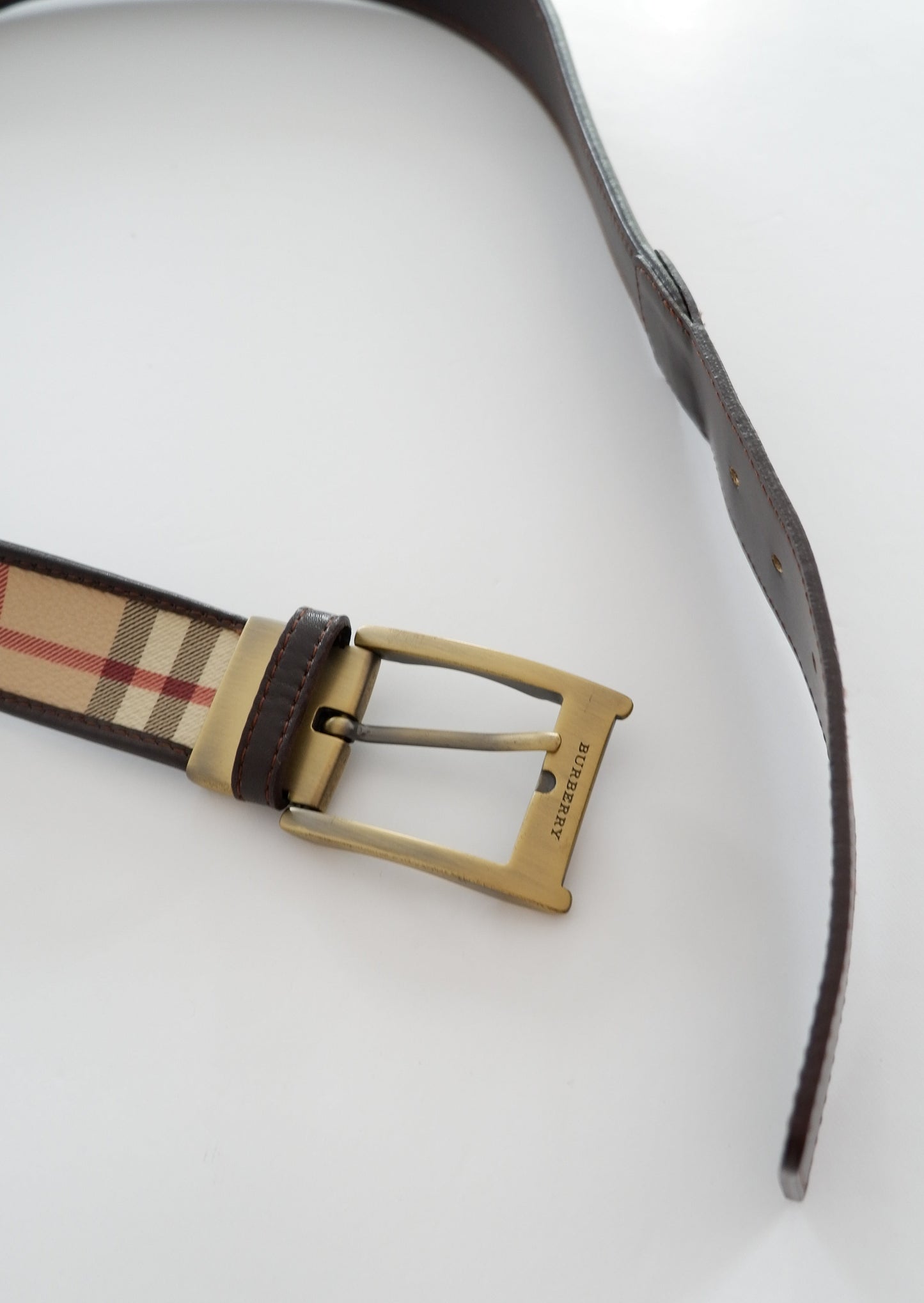 Authentic Preowned Burberry Nova Check Coated Canvas Belt - 105/42