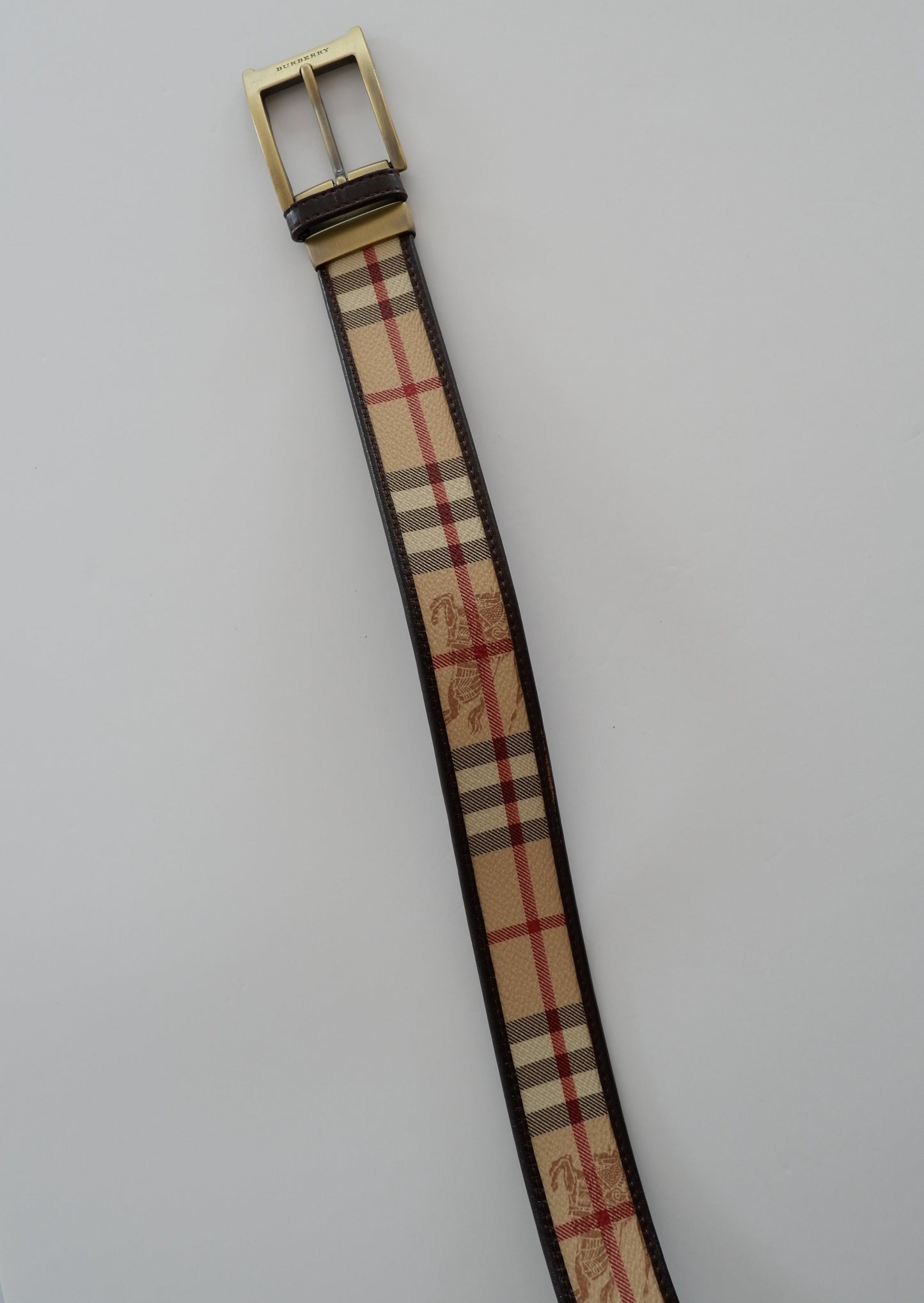 Authentic Preowned Burberry Nova Check Coated Canvas Belt - 105/42