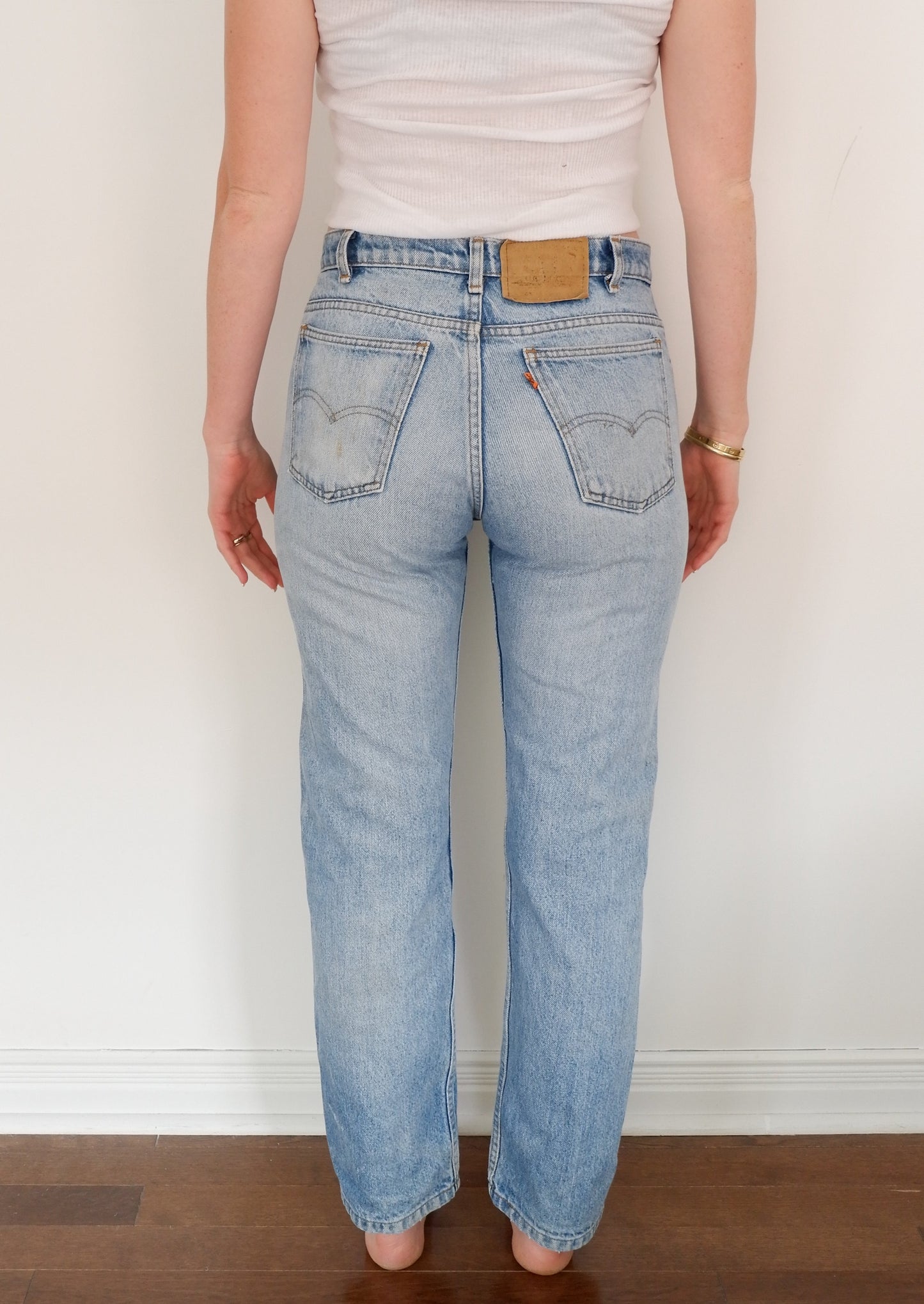 Levis Vintage 505 Medium Light Wash Jeans - 30