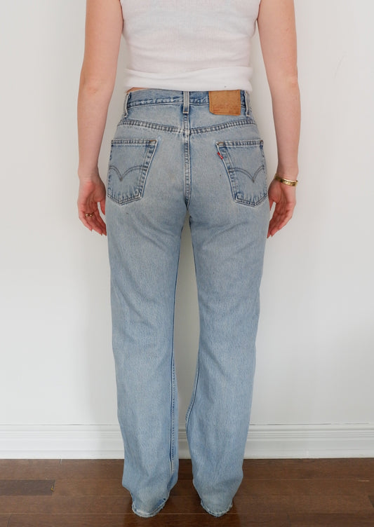 Levis Vintage 505 Medium Light Wash Jeans - 29