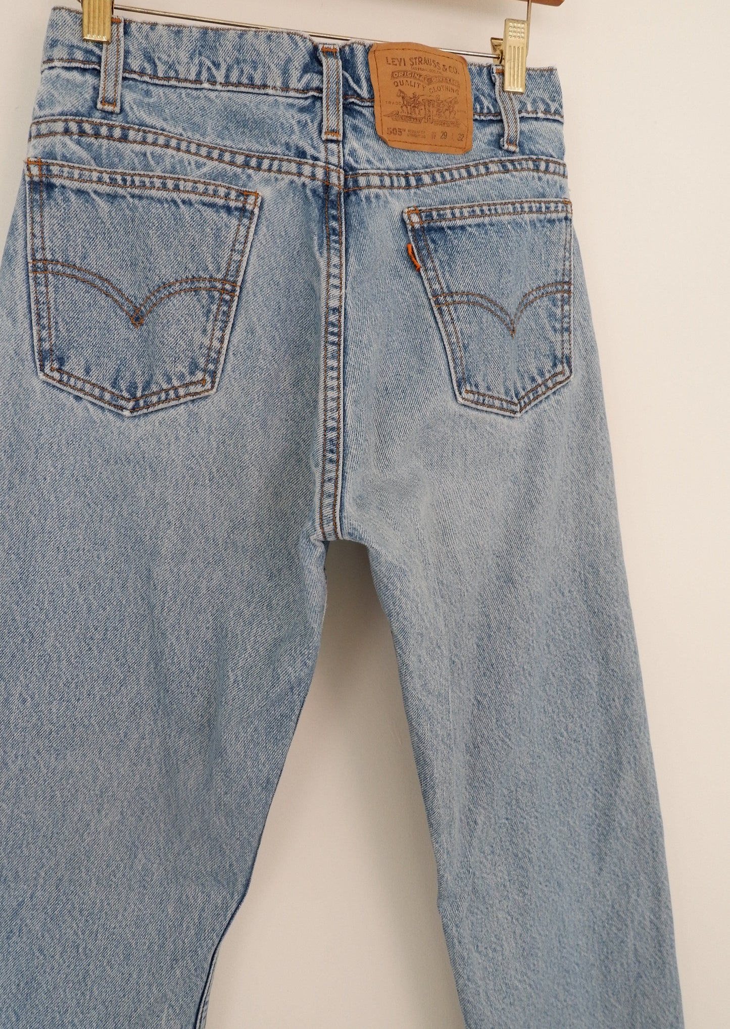 Levis Vintage 505 Medium Light Wash Jeans - 27