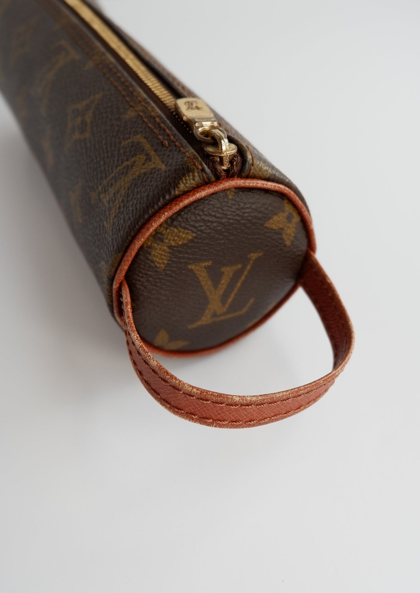 Authentic Preowned Vintage Louis Vuitton Monogram Cylinder Pouch