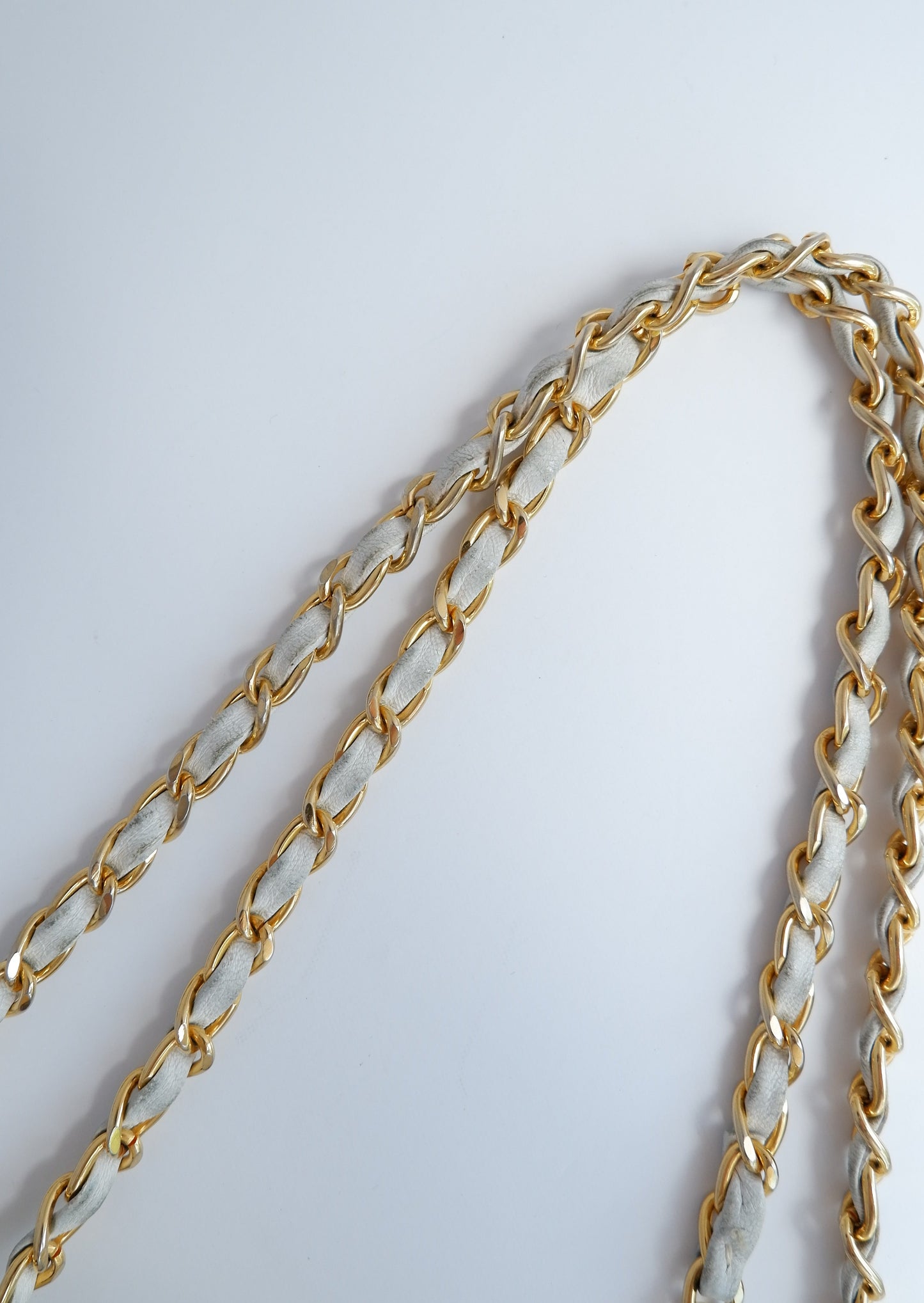 Authentic Preowned Vintage Chanel White Single Flap Bag - GHW