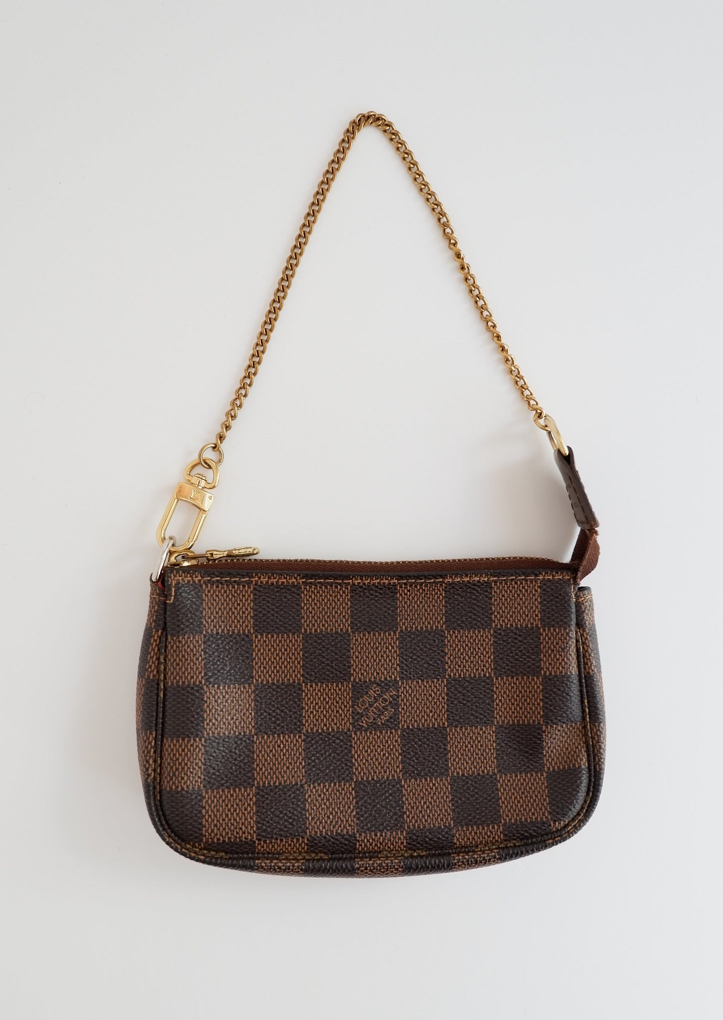 Authentic Preowned Louis Vuitton Damier Ebene Mini Pochette Accessories