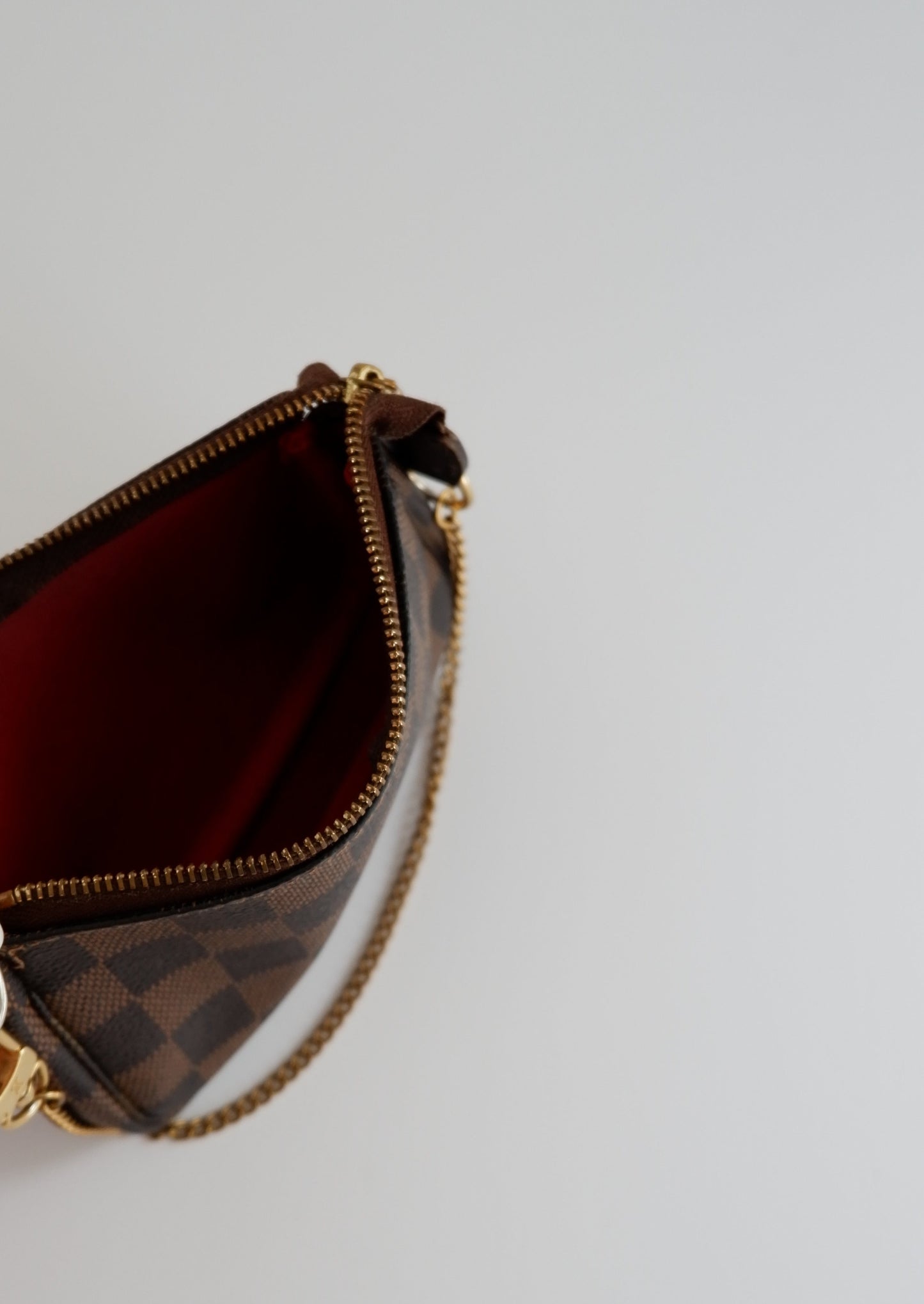 Authentic Preowned Louis Vuitton Damier Ebene Mini Pochette Accessories