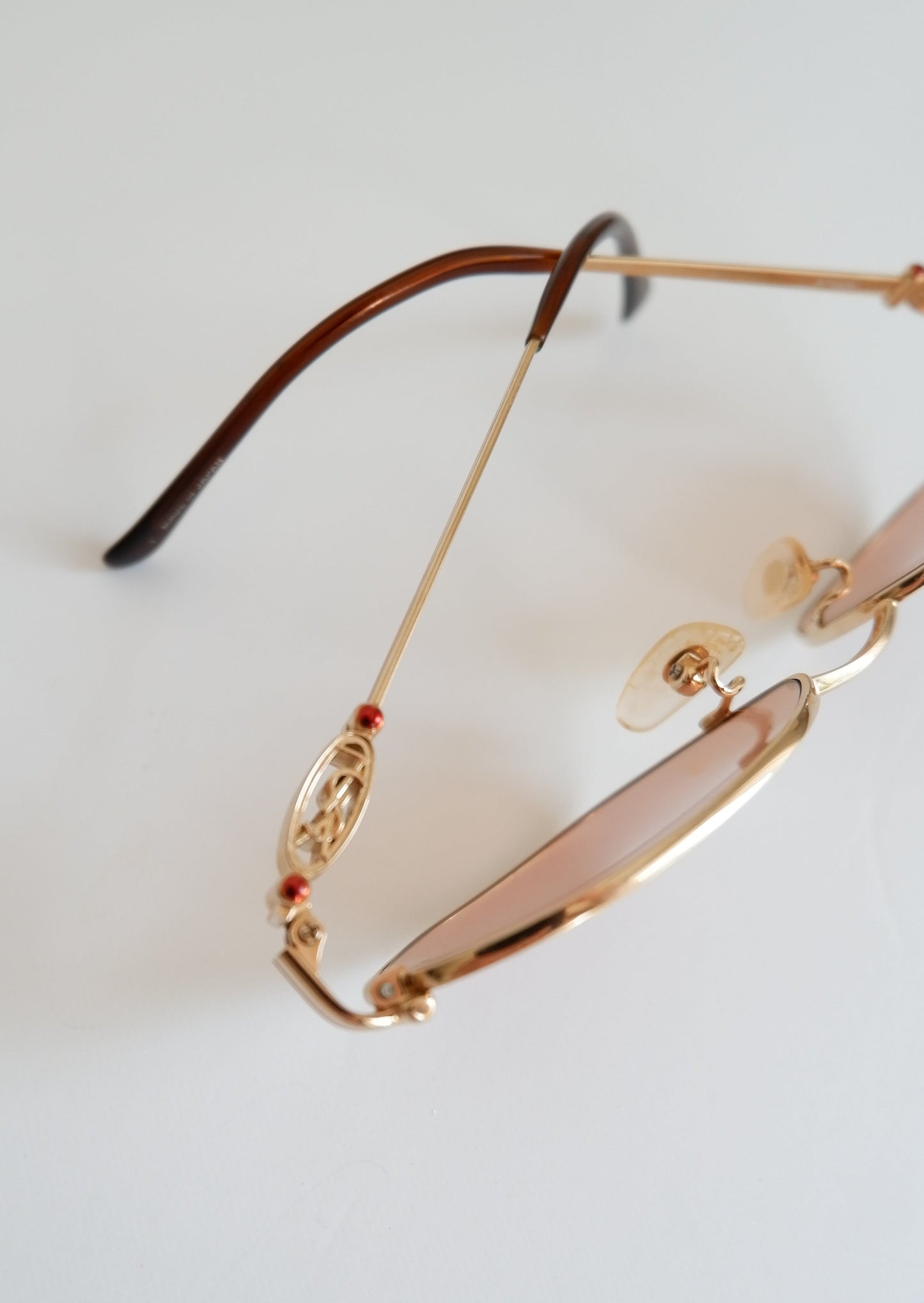 Authentic Preowned Vintage Saint Laurent YSL Metal Frame Sunglasses