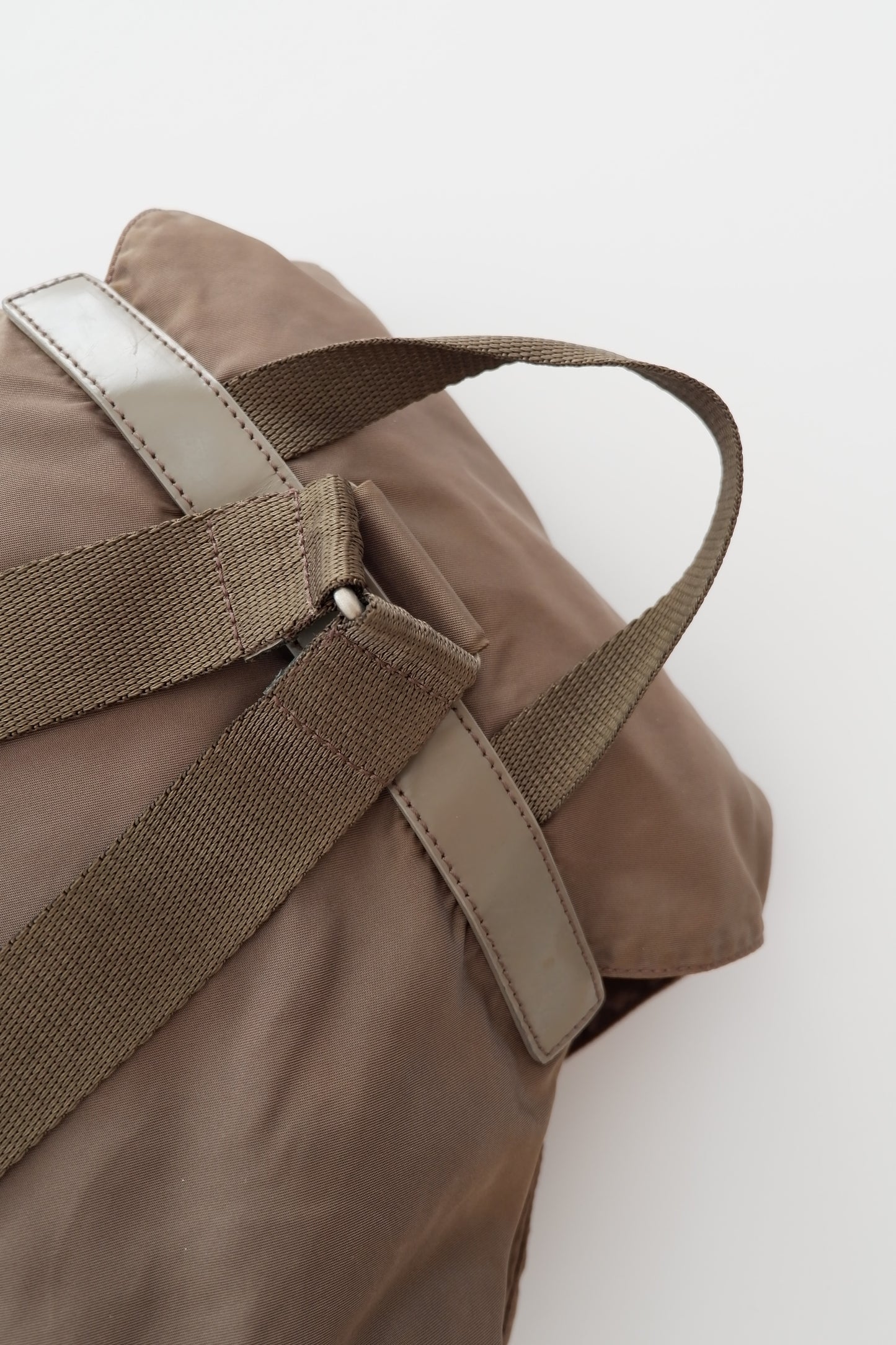 Authentic Preowned Prada Nylon Grey/Khaki Backpack