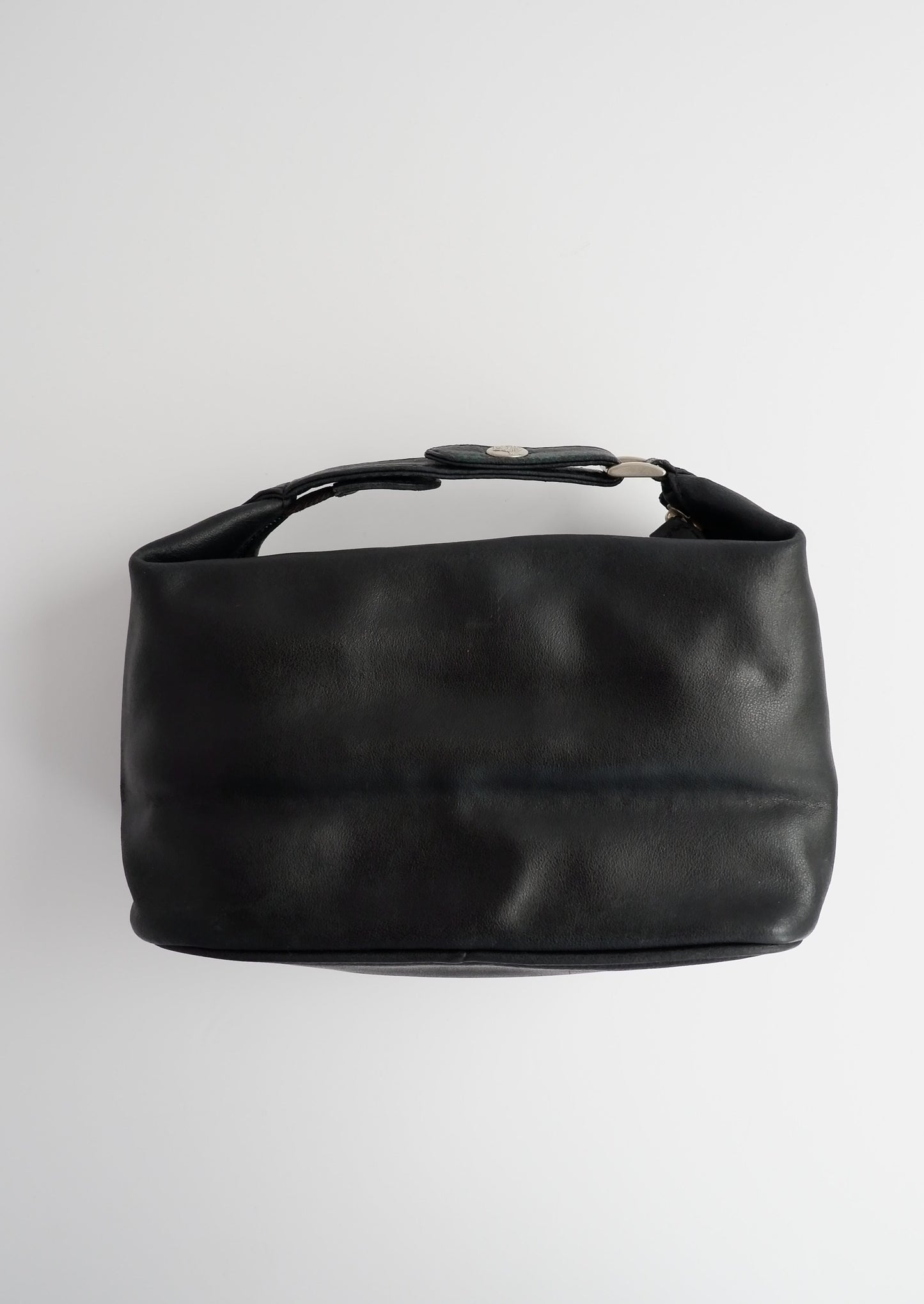 Authentic Preowned Versace Leather Top Handle Micro Pouch