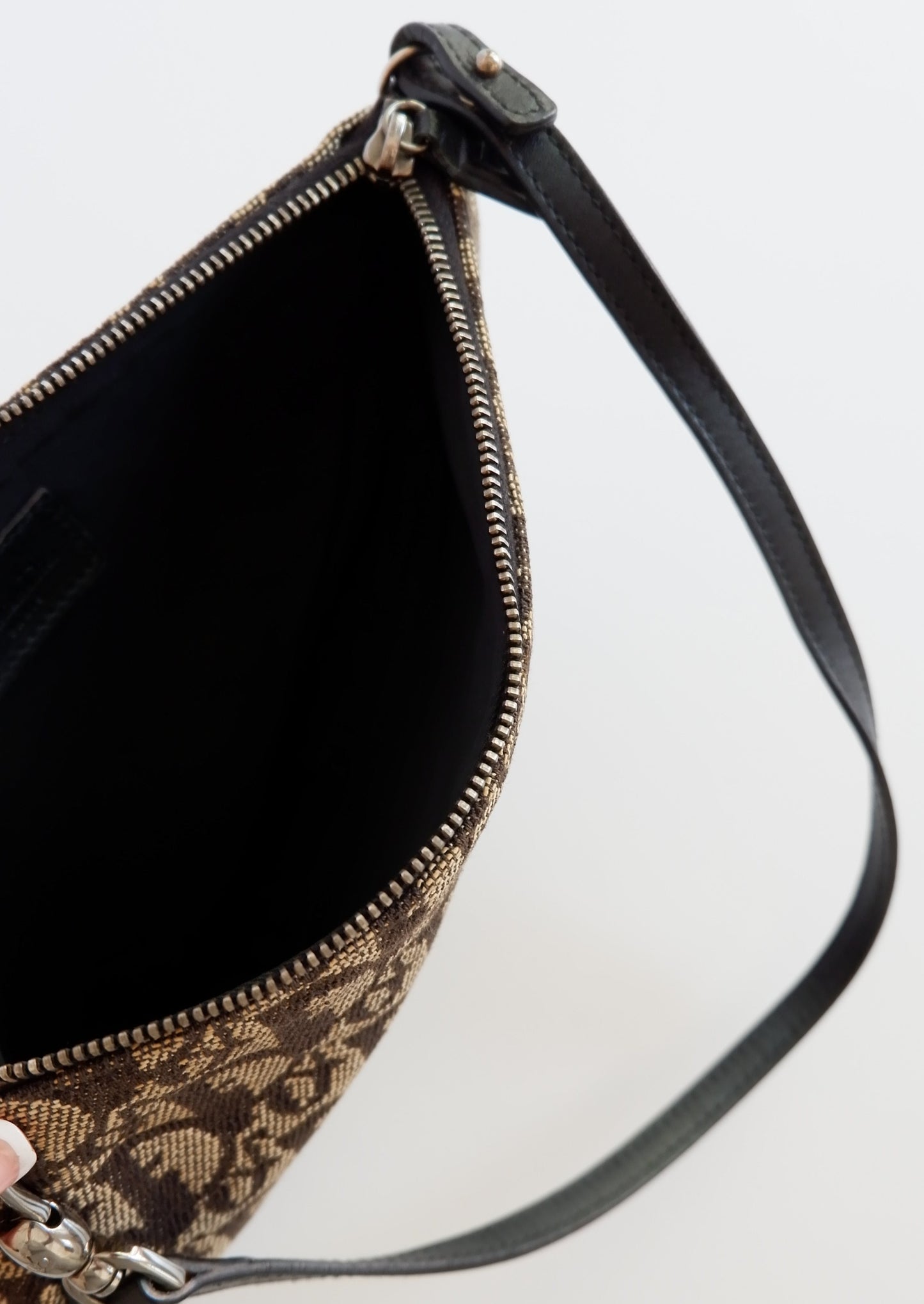 Authentic Preowned Vintage Christian Dior Black Diorrisimo Saddle Bag