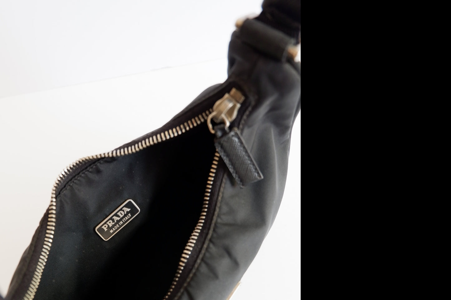 Authentic Preowned Prada Black Nylon Shoulder Bag