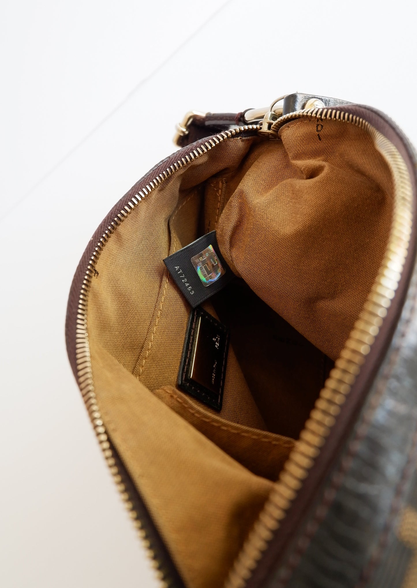 Authentic Preowned Fendi Brown Zucca Print Chef Crossbody Bag