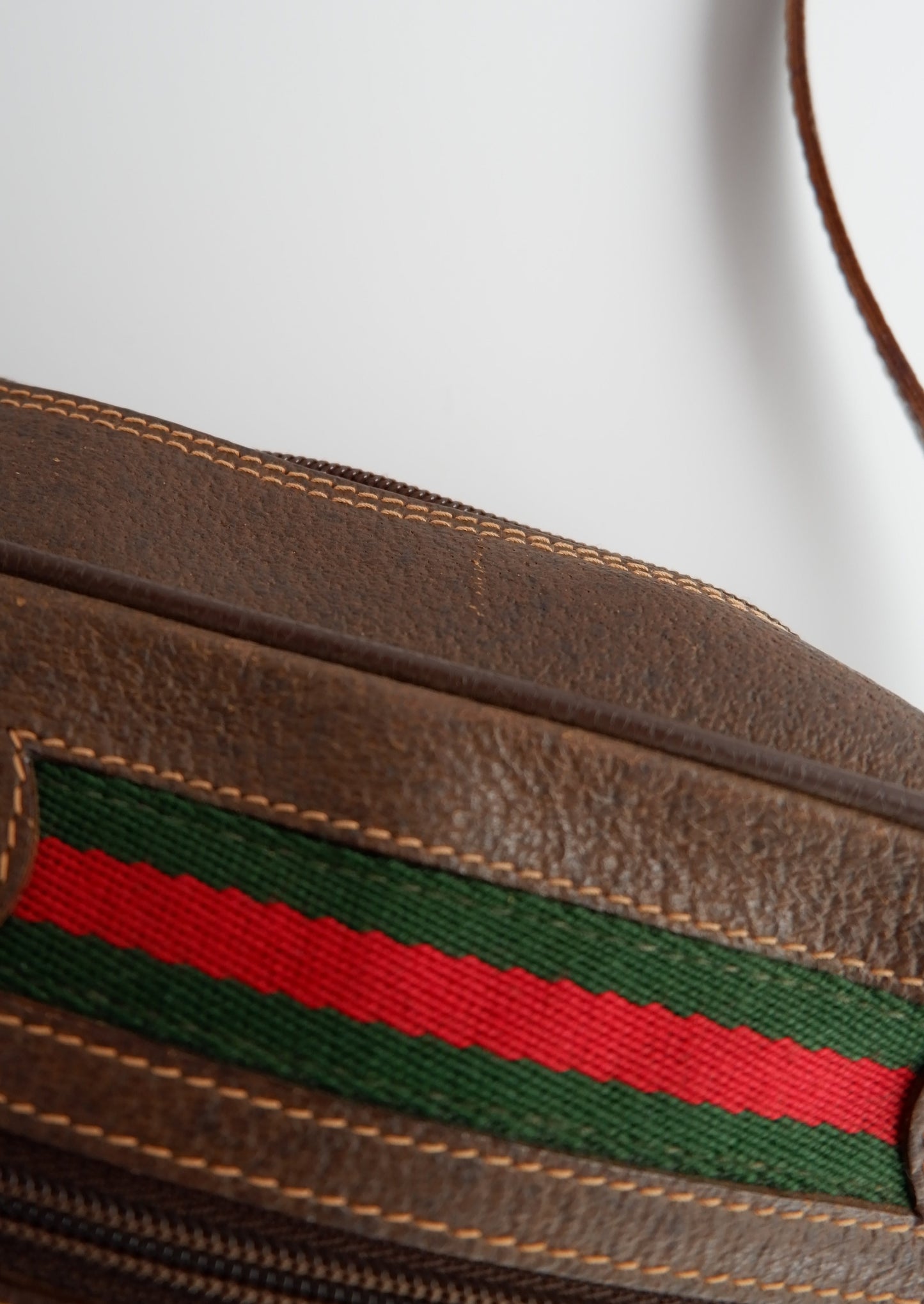 Authentic Preowned Vintage Gucci GG Canvas Crossbody Bag