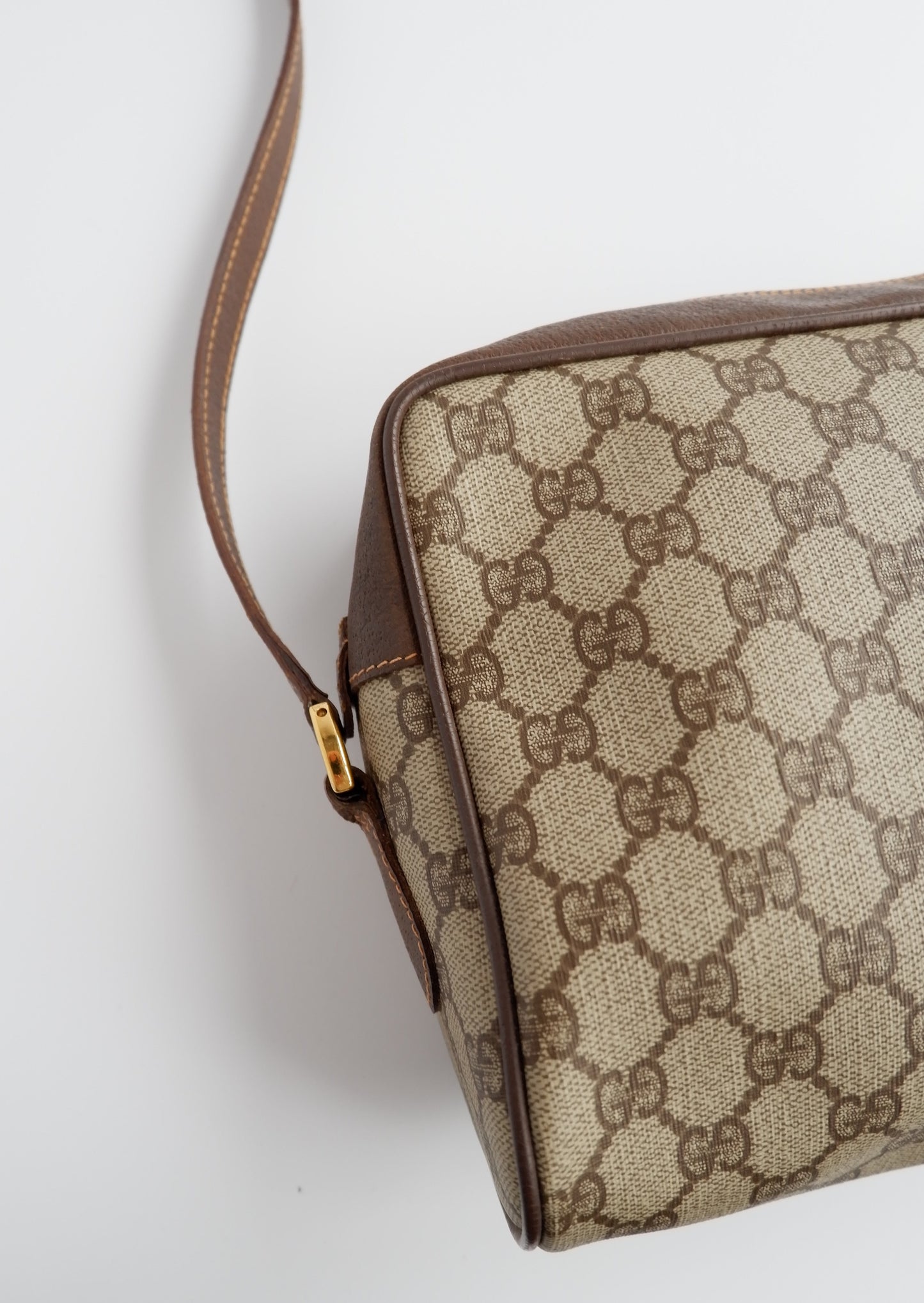 Authentic Preowned Vintage Gucci GG Canvas Crossbody Bag