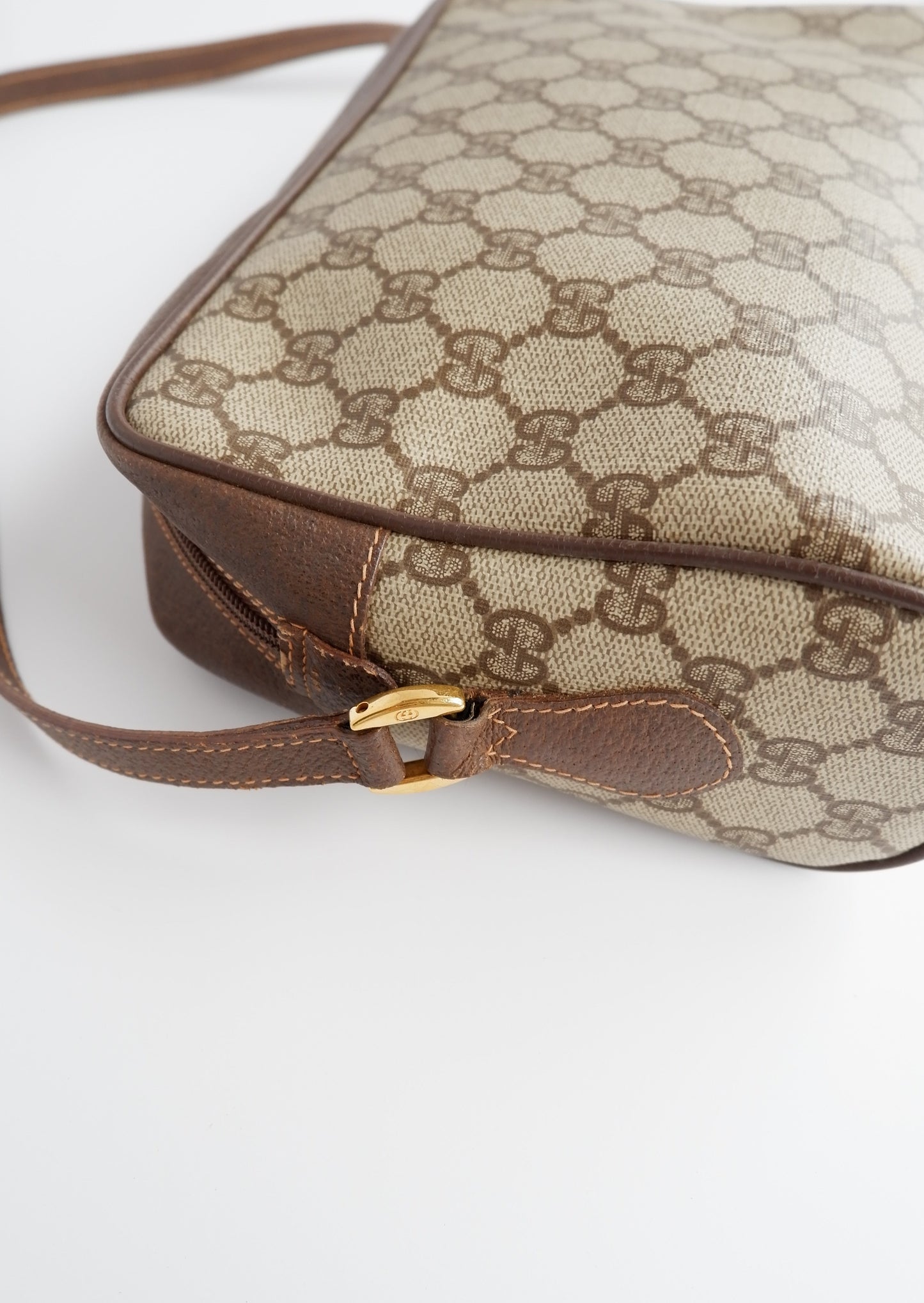 Authentic Preowned Vintage Gucci GG Canvas Crossbody Bag