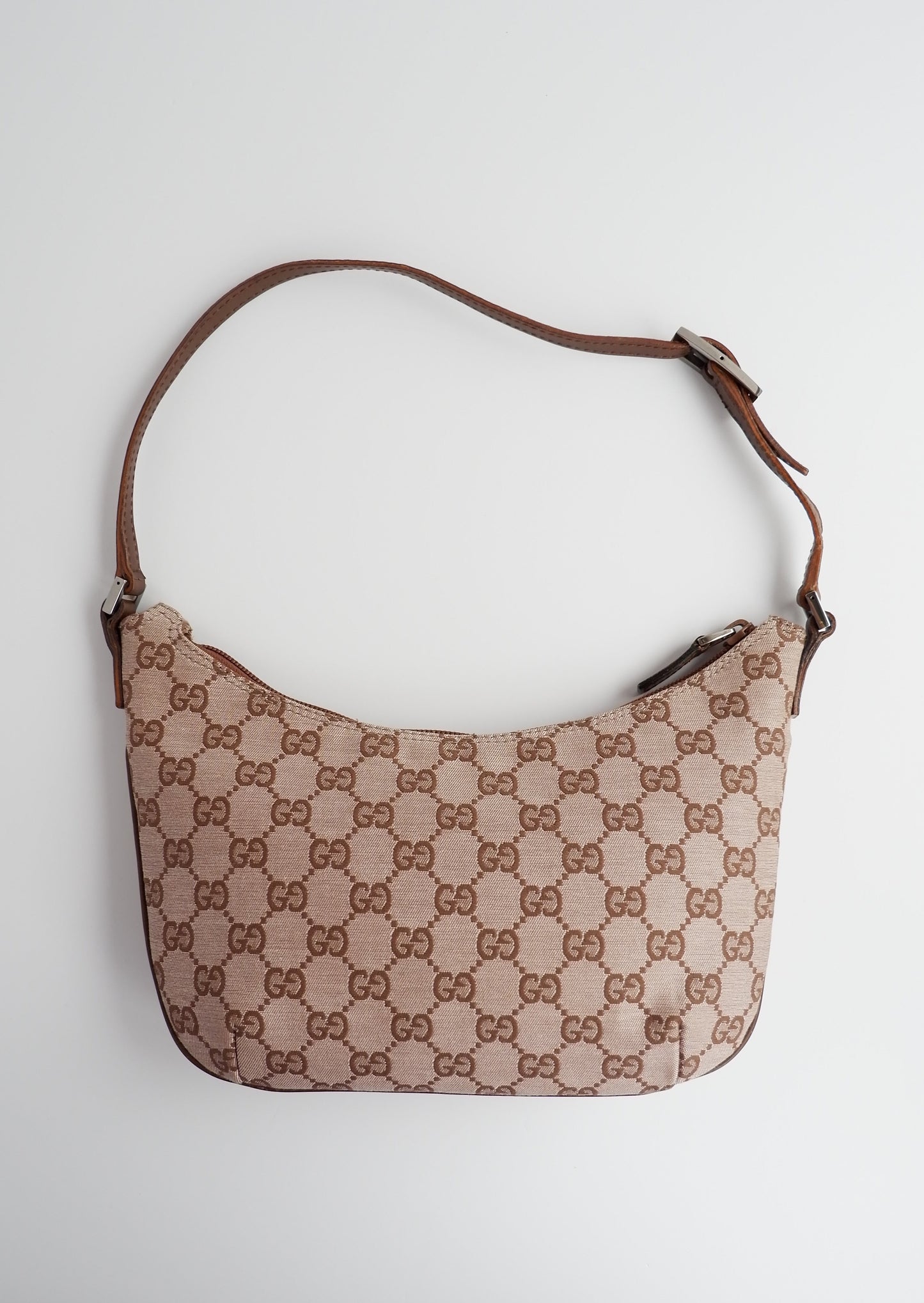 Authentic Preowned Gucci Brown GG Canvas Pochette Shoulder Bag