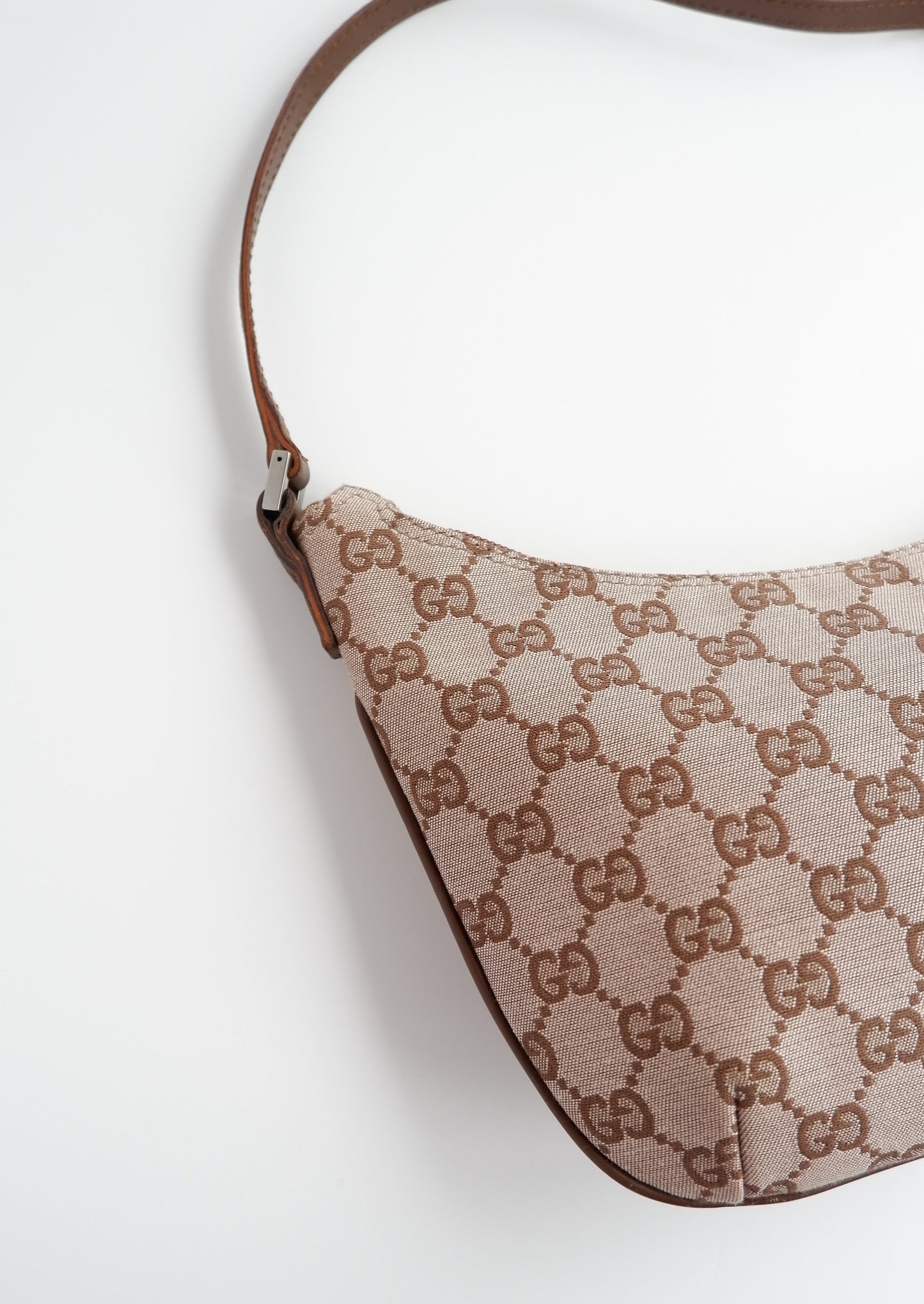 Authentic Preowned Gucci Brown GG Canvas Pochette Shoulder Bag