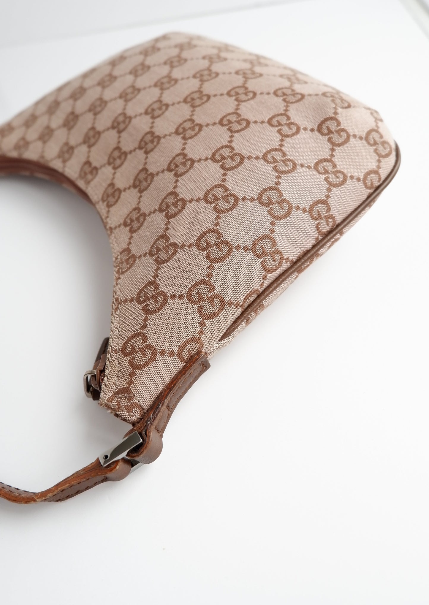 Authentic Preowned Gucci Brown GG Canvas Pochette Shoulder Bag