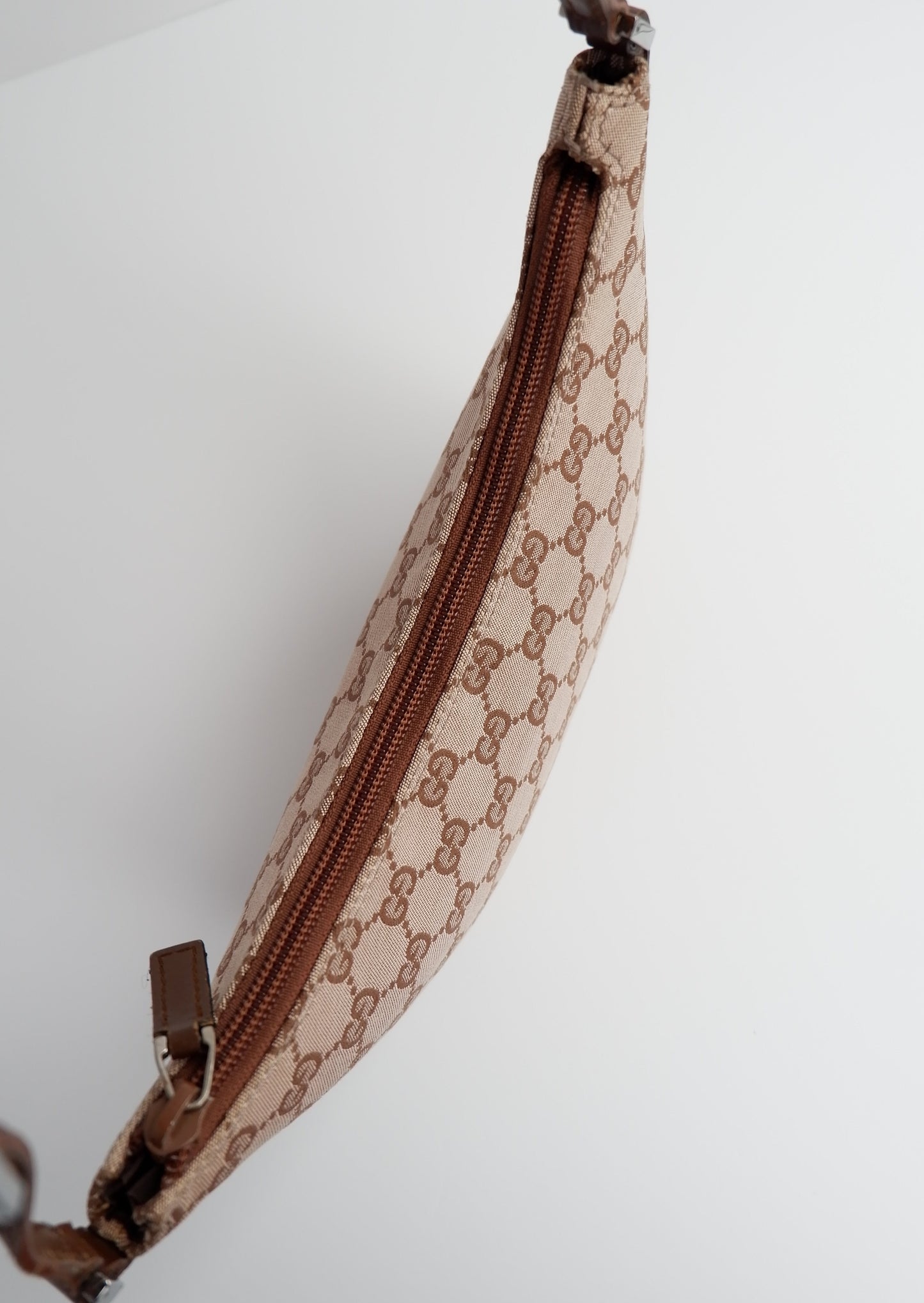 Authentic Preowned Gucci Brown GG Canvas Pochette Shoulder Bag