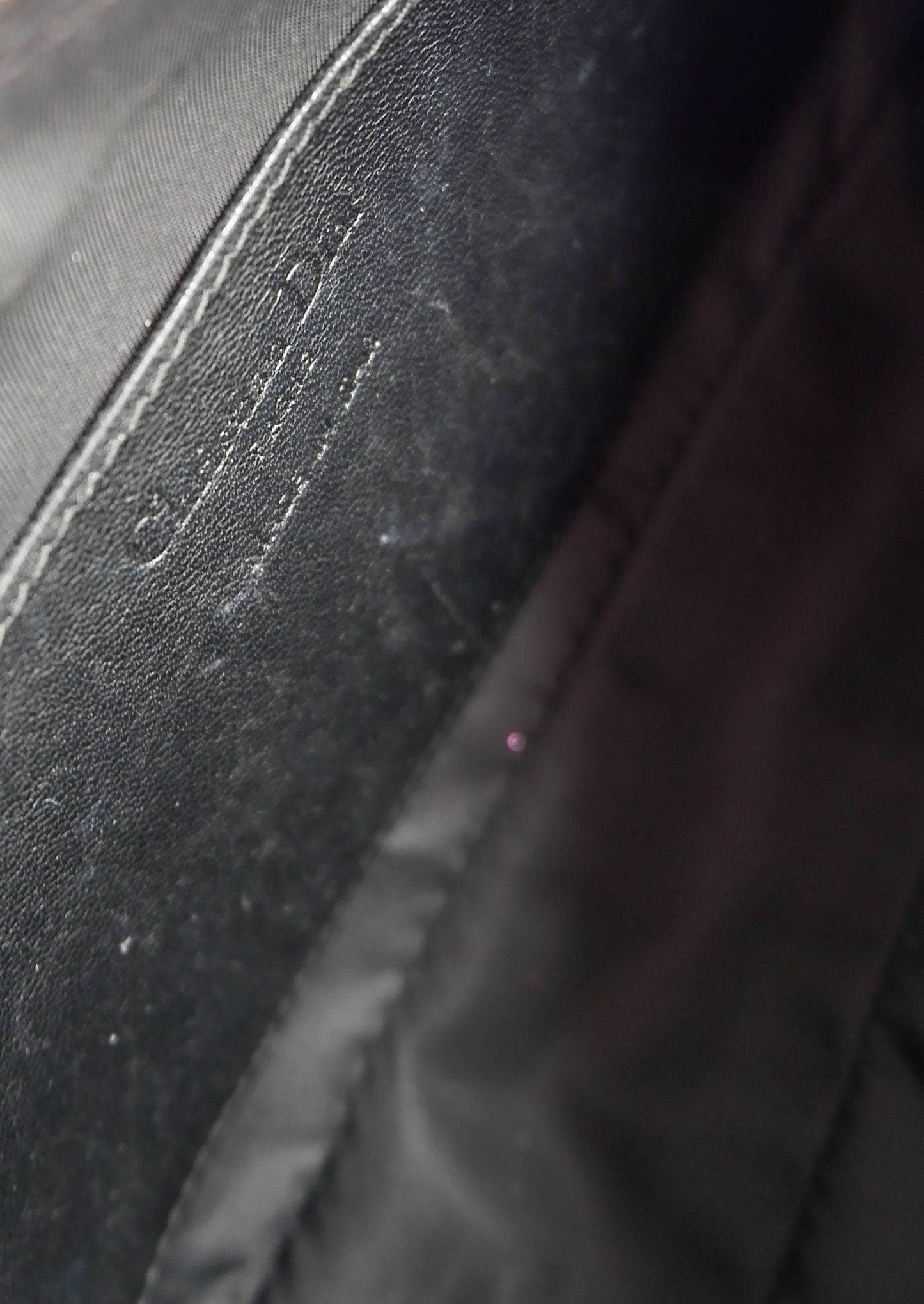 Authentic Preowned Dior Black Patent Leather Logo Shoulder Bag