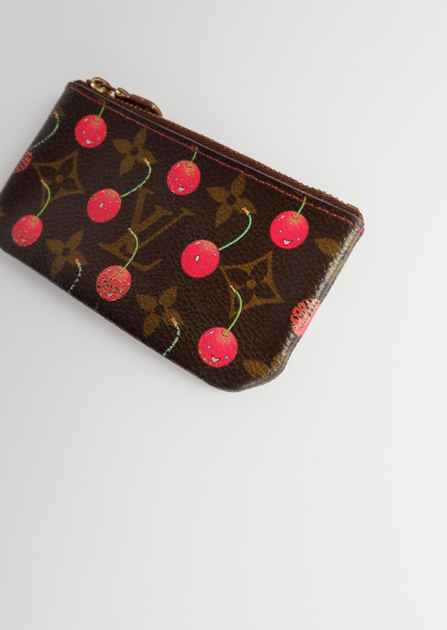 Authentic Preowned Louis Vuitton Monogram Cherry Pochette Cle (Key Pouch)