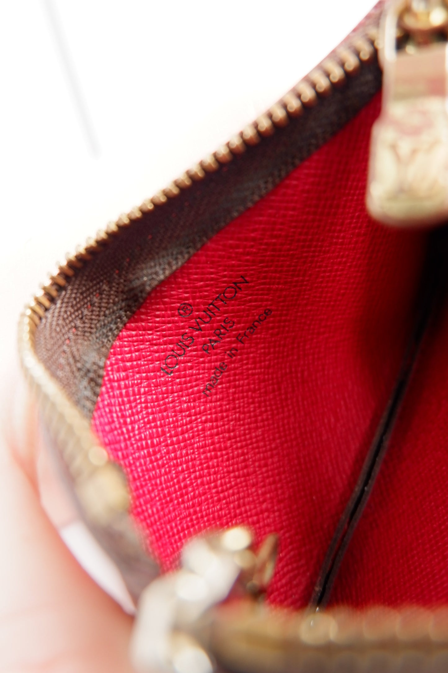 Authentic Preowned Louis Vuitton Monogram Cherry Pochette Cle (Key Pouch)