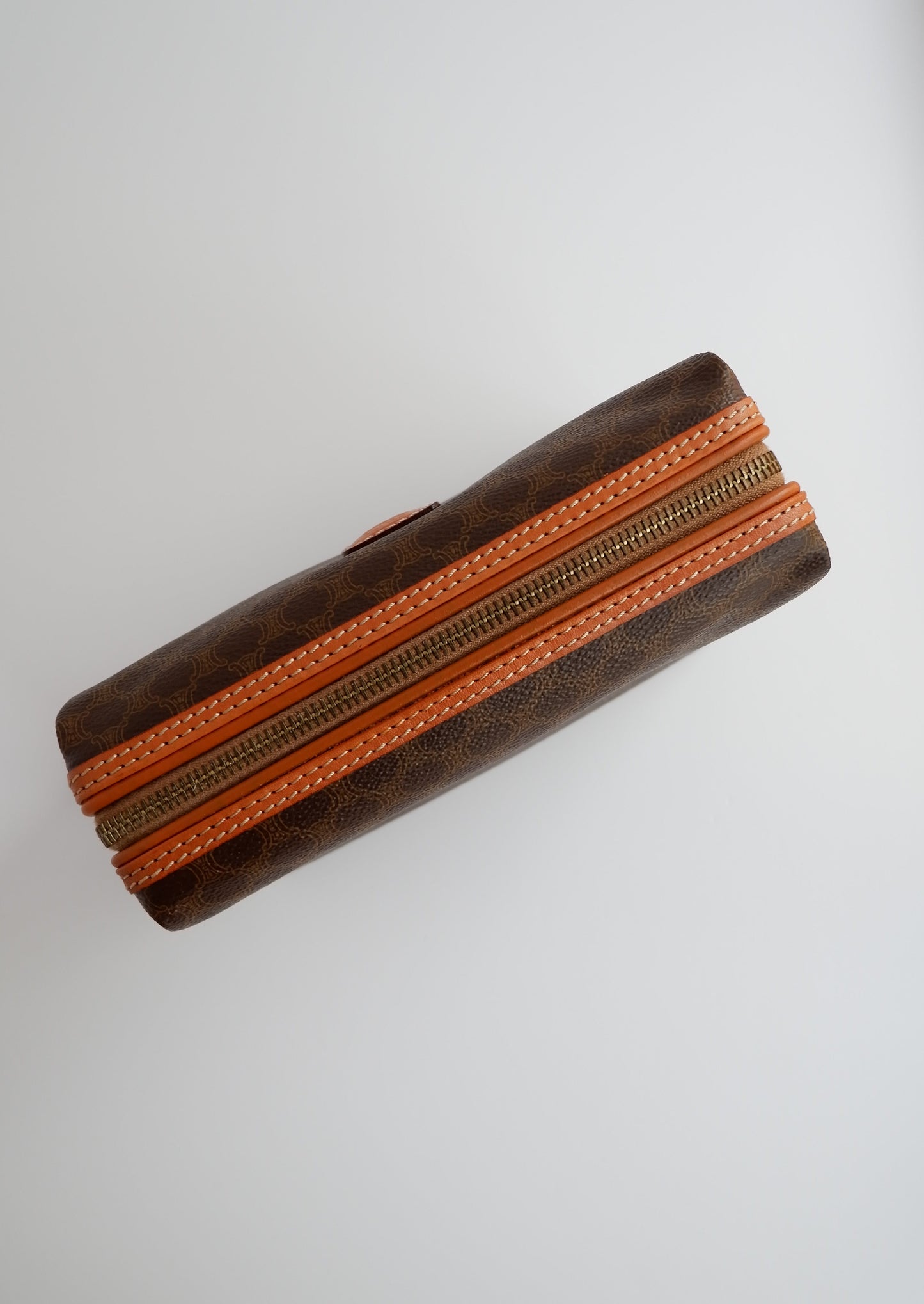 Authentic Preowned Vintage Celine Brown Triomphe Clutch